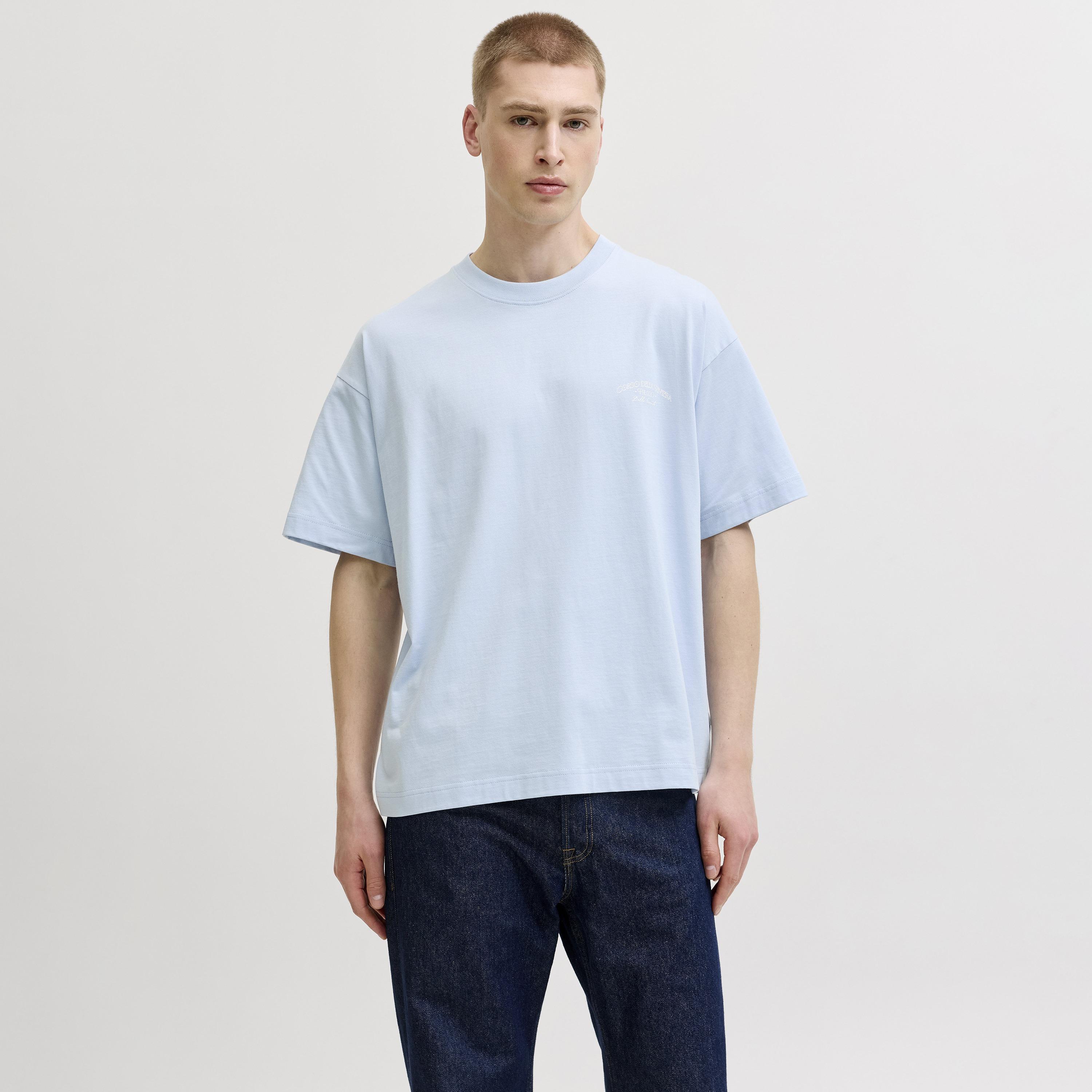 تيشرت رجالي بطبعة غرافيك وياقة مستديرة وأكمام قصيرة من جاك آند جونز-men-clothing-tshirtsandpolos-tshirts-image-1