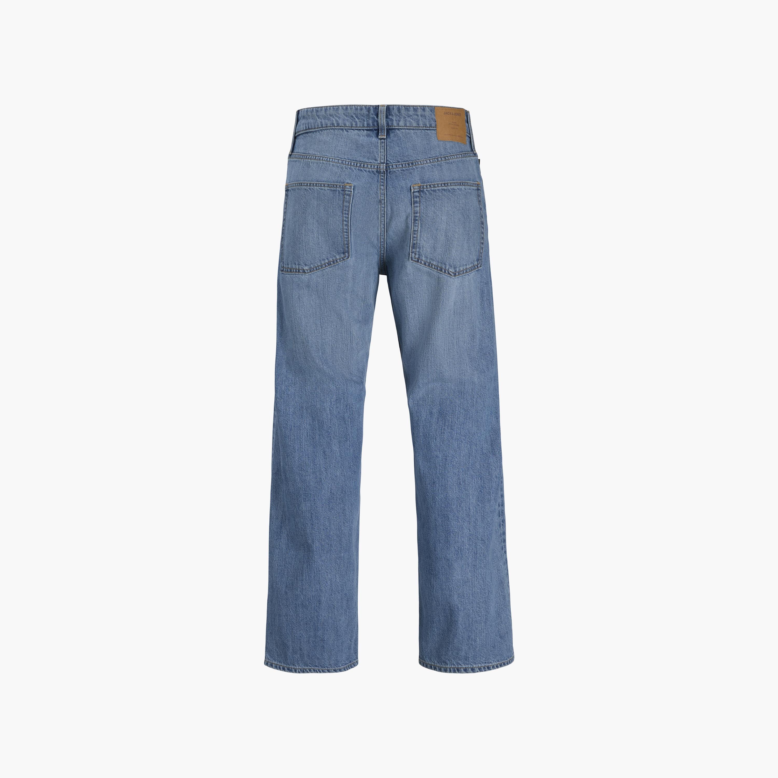 Jack & Jones Loose Fit Stone Wash High Rise Wide Leg Men's Jeans-men-clothing-jeans-image-6