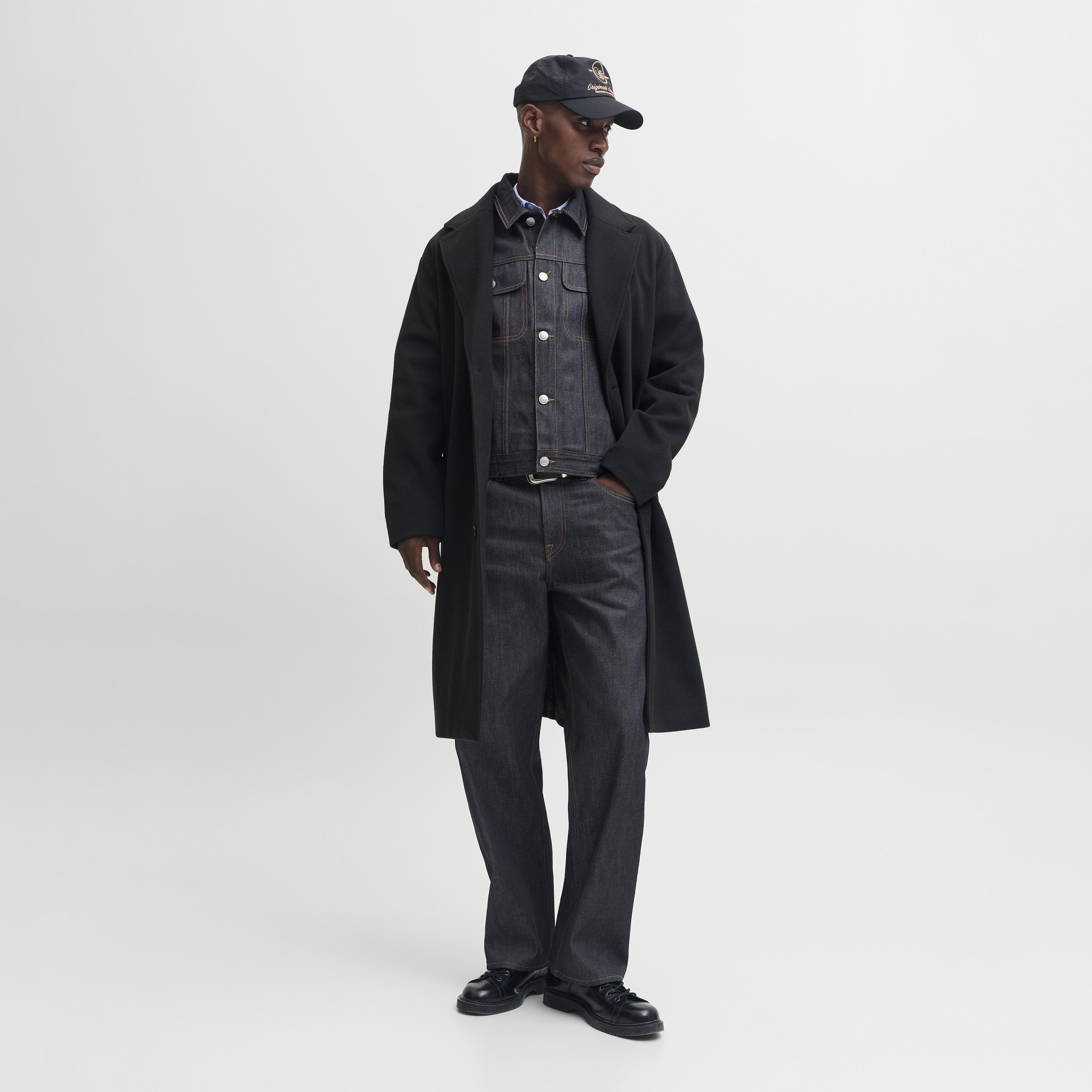 Jack & Jones Plain Spread Collar Long Sleeves Men's Denim Jacket-men-clothing-jacketsandblazers-jackets-image-2