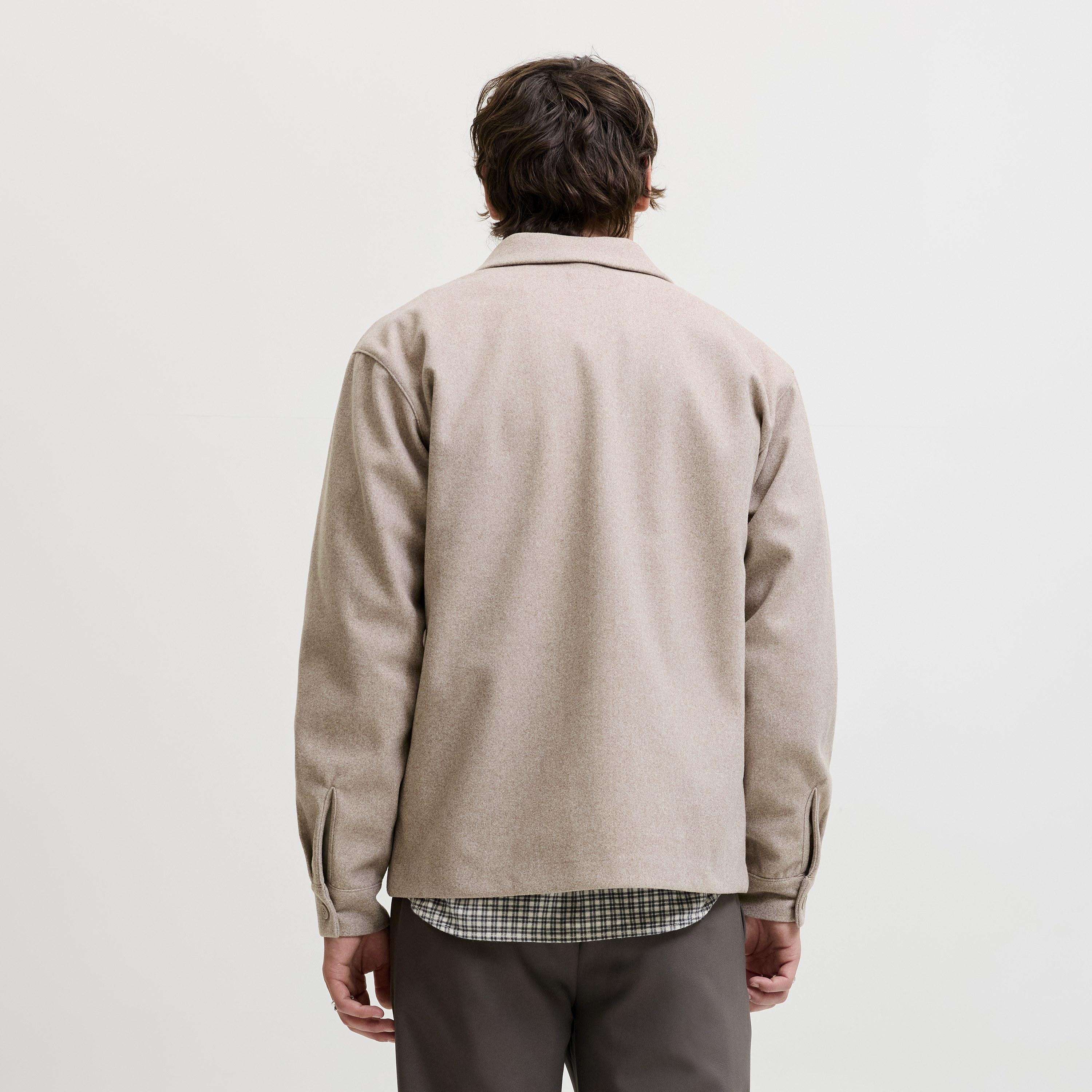 Jack & Jones Relaxed Fit Plain Collared Long Sleeves Men's Shacket-men-clothing-shirts-image-12