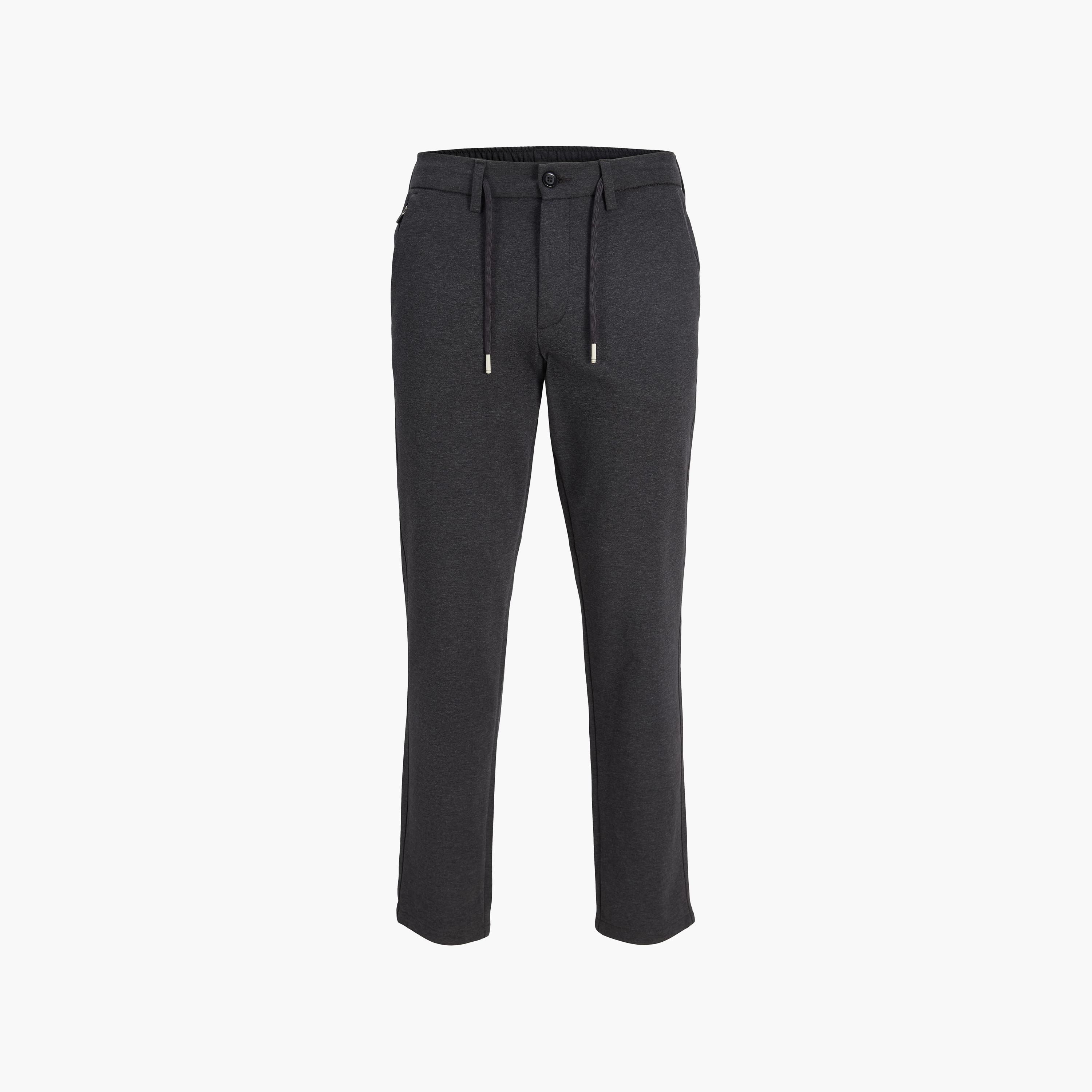 Jack & Jones Plain Mid Rise Drawstring and Button Closure Men's Joggers-men-clothing-joggers-image-25