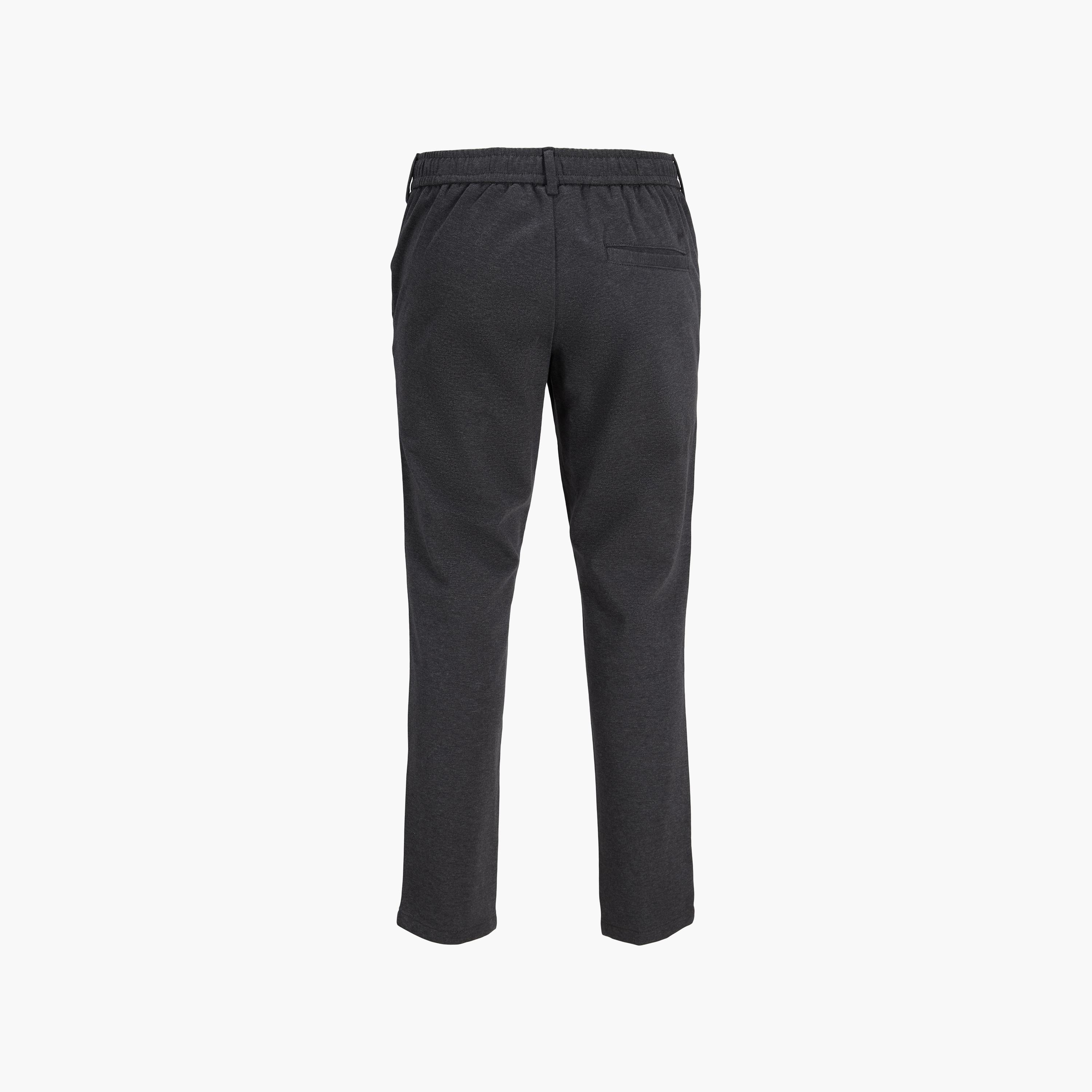 Jack & Jones Plain Mid Rise Drawstring and Button Closure Men's Joggers-men-clothing-joggers-image-26