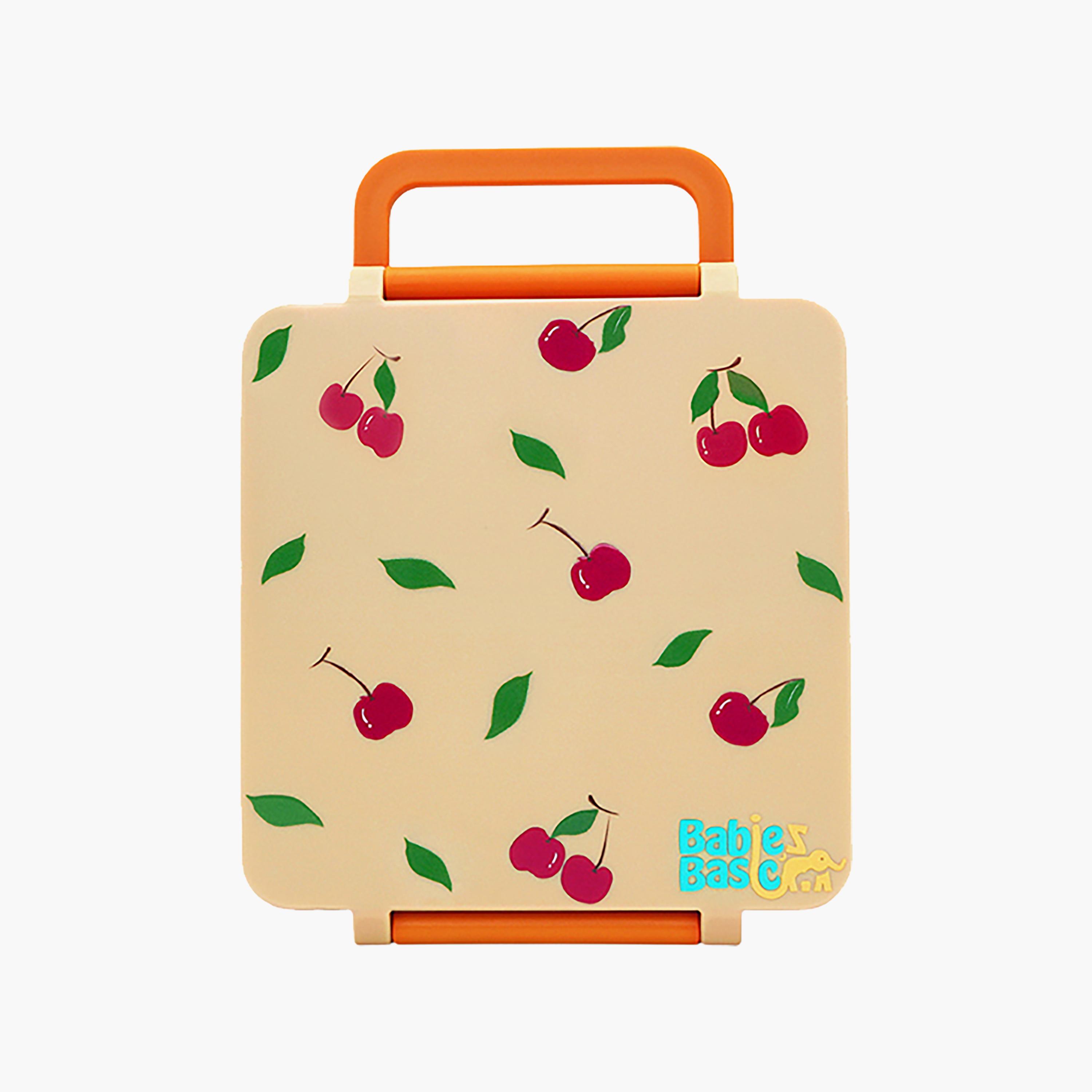 Babies Basic Fruit 4-Piece Insulated Bento Lunch Box Set with Snack Box & Water Bottle - 350 ml-school-lunchessentials-sets-image-5