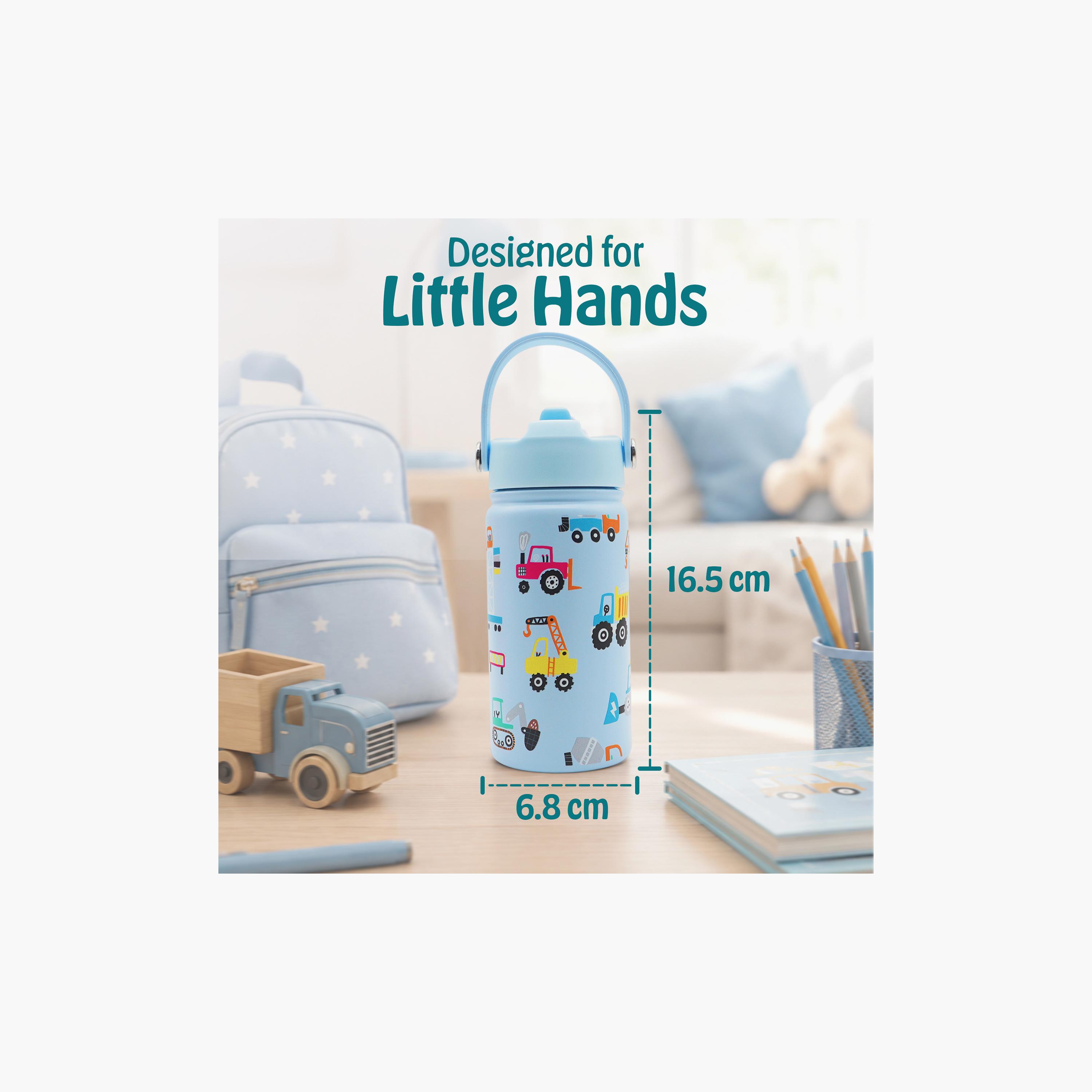 Babies Basic Vehicles 4-Piece Insulated Bento Lunch Box Set with Snack Box & Water Bottle - 350 ml-school-lunchessentials-sets-image-2