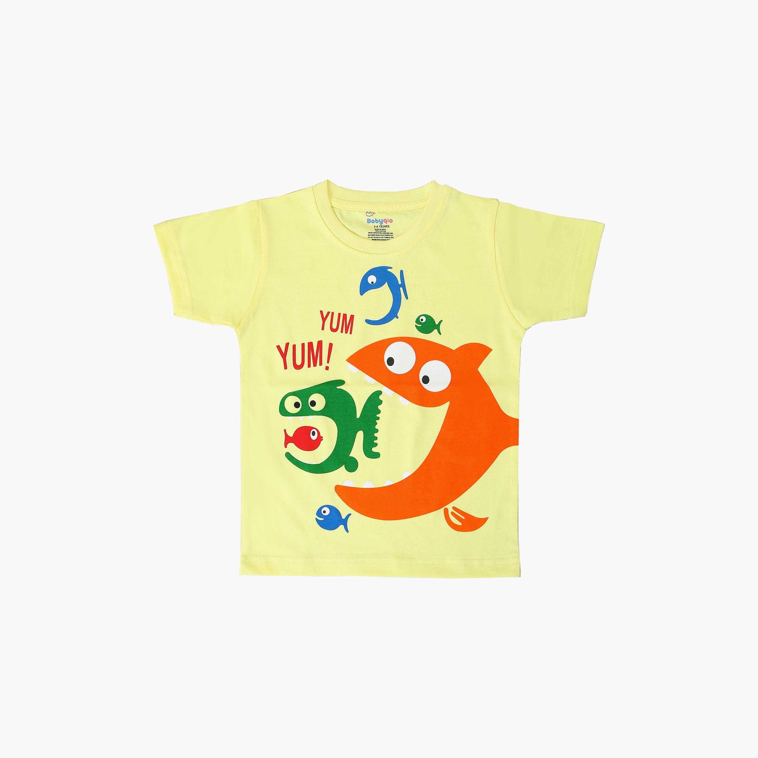 Babyqlo Funny Fishes Printed T-Shirt-boys-clothing-tshirtsandpolos-image-1