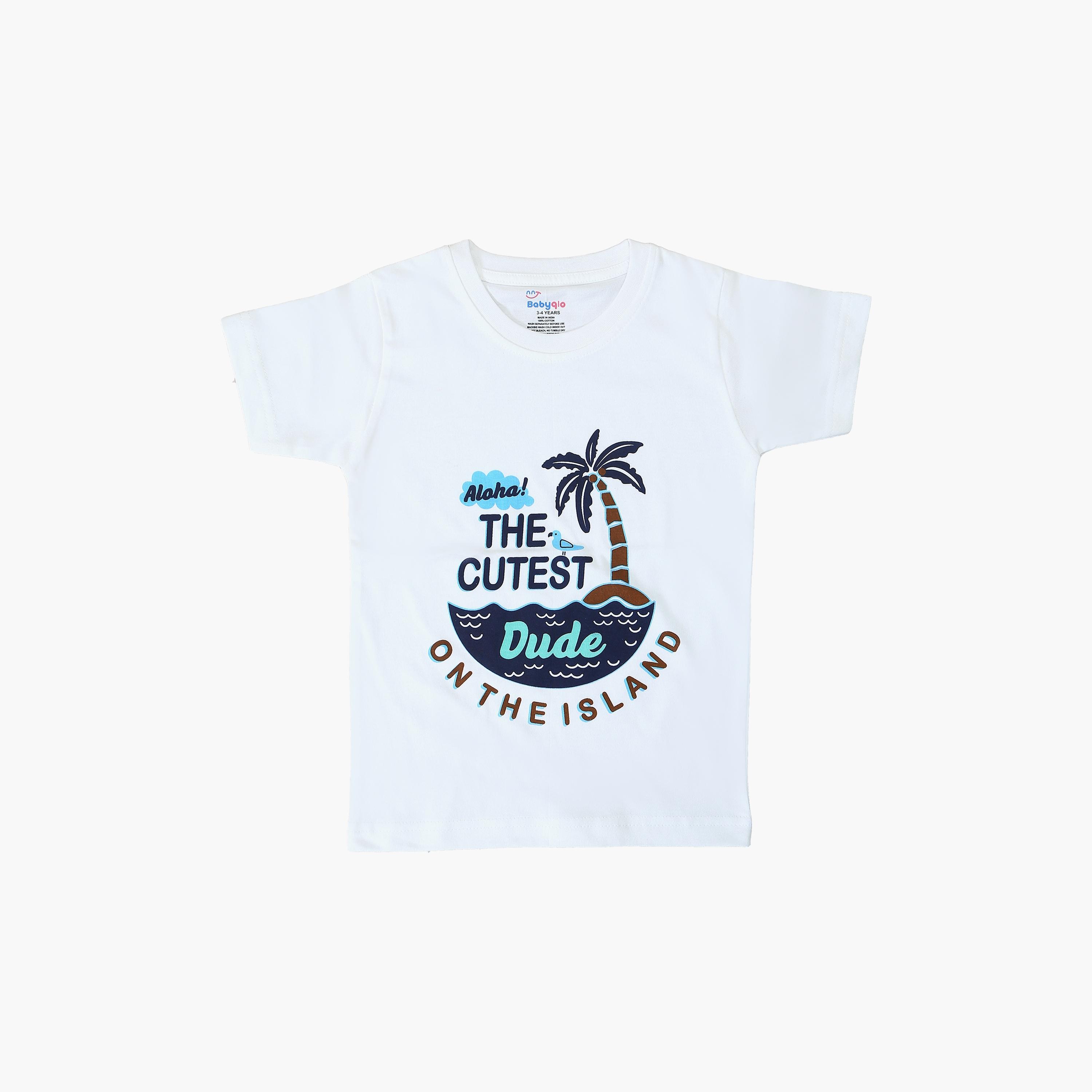 Babyqlo Dude On The Island Printed T-Shirt-boys-clothing-tshirtsandpolos-image-1