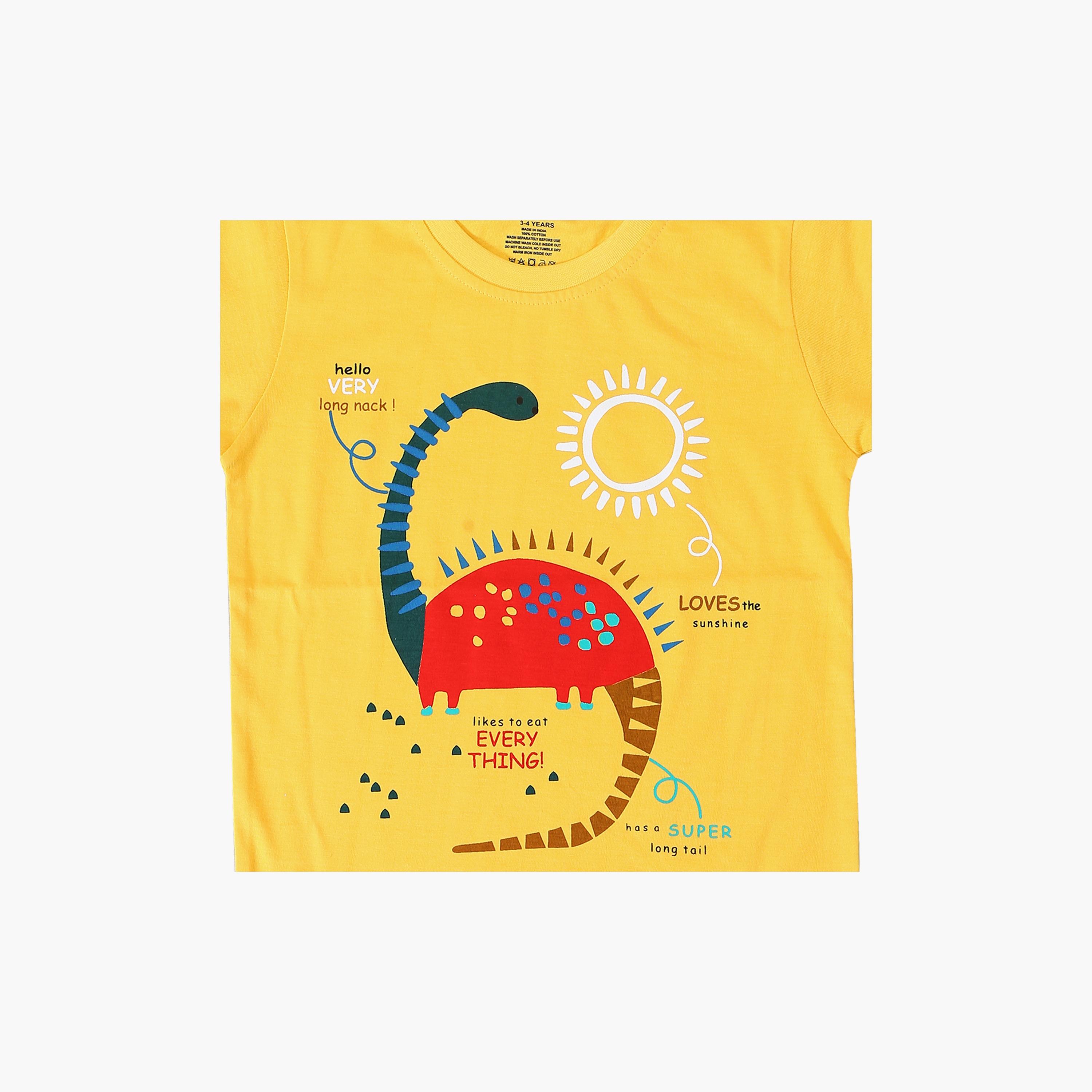 Babyqlo Cute Dino Printed T-Shirt-boys-clothing-tshirtsandpolos-image-3
