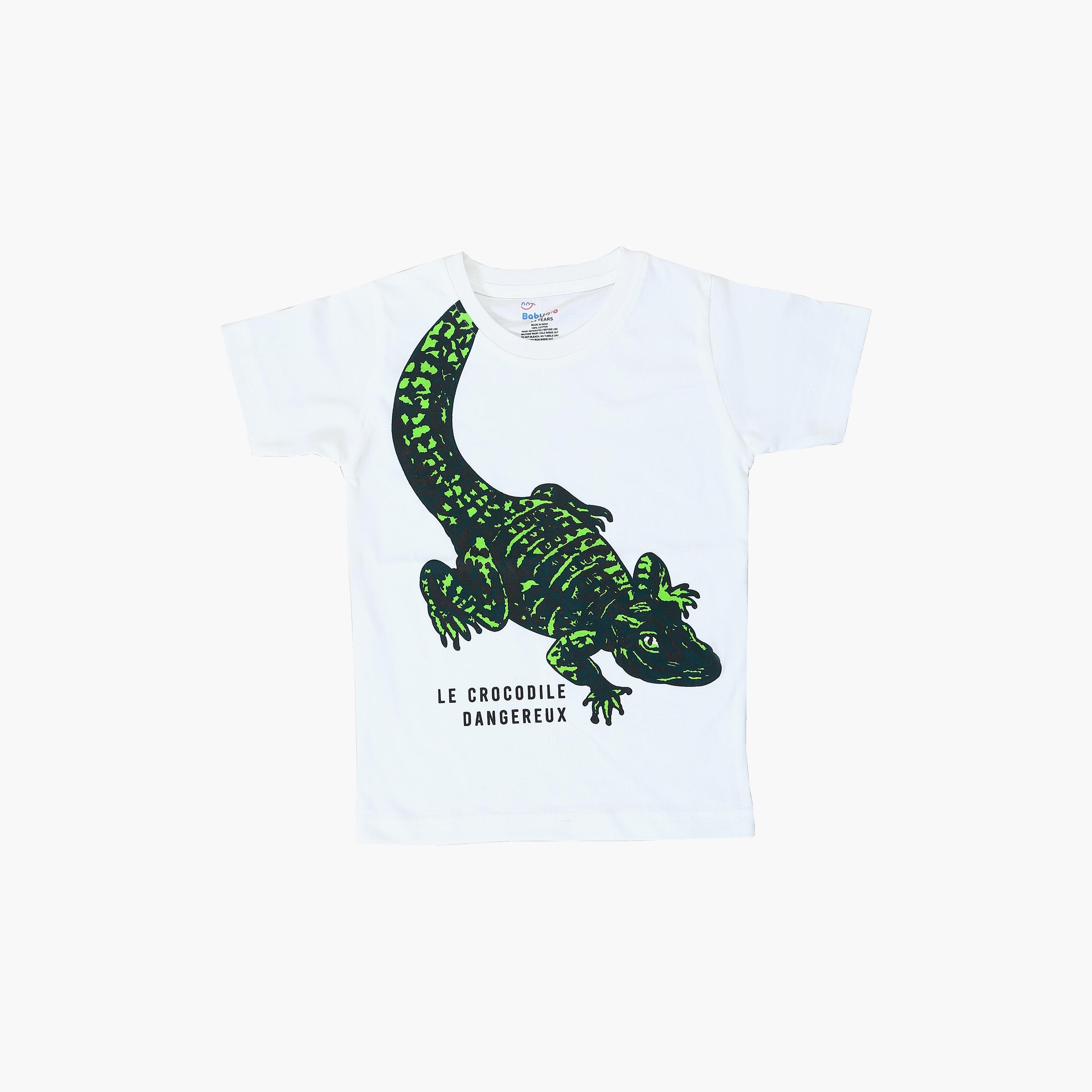 Babyqlo Crocodile Printed T-Shirt-boys-clothing-tshirtsandpolos-image-1