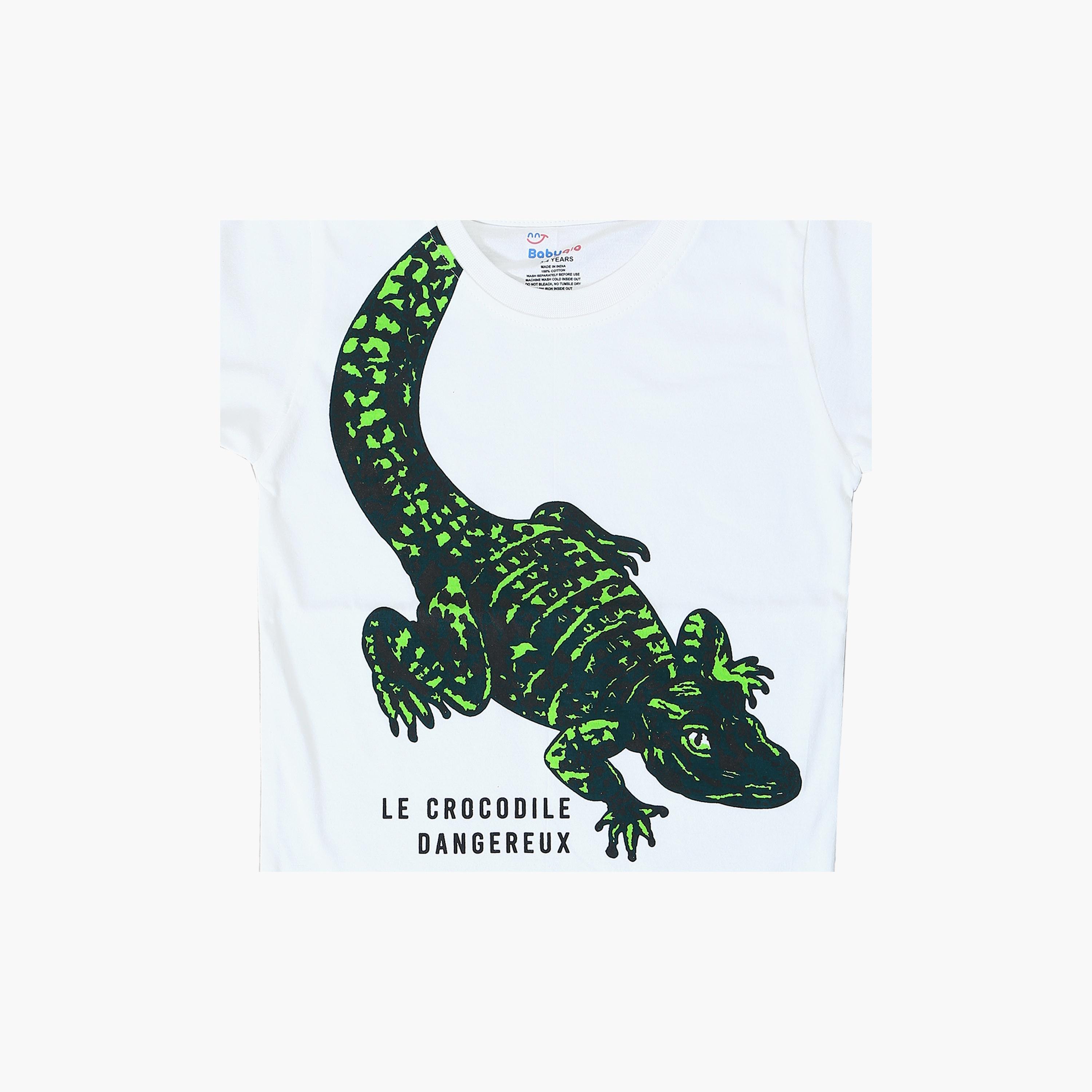 Babyqlo Crocodile Printed T-Shirt-boys-clothing-tshirtsandpolos-image-4
