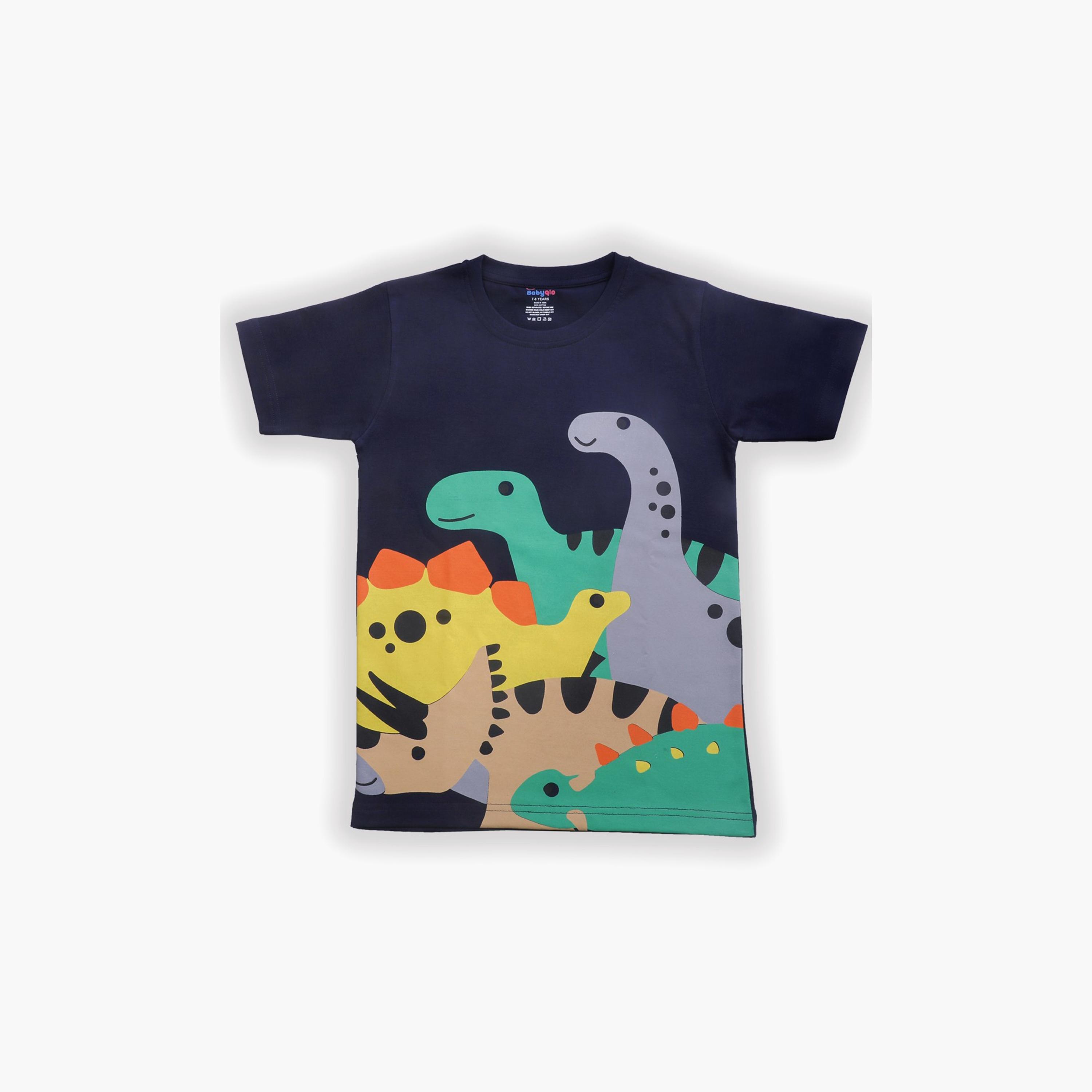 Babyqlo Dinos Printed T-Shirt-boys-clothing-tshirtsandpolos-image-1