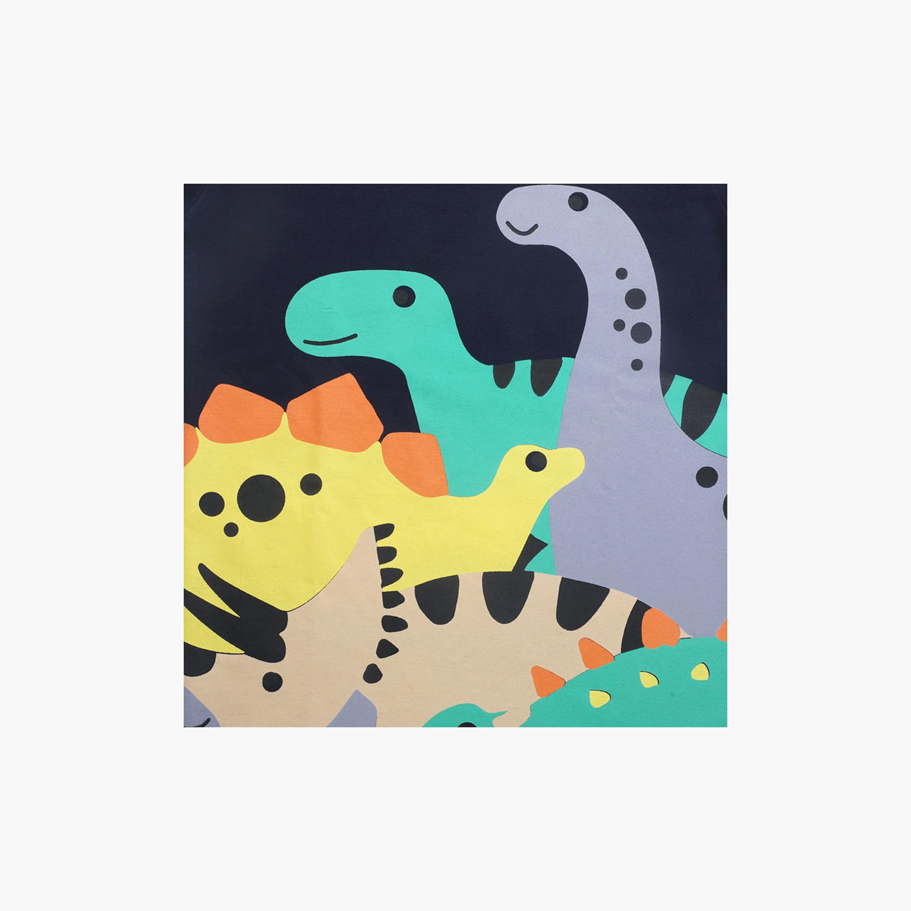 Babyqlo Dinos Printed T-Shirt-boys-clothing-tshirtsandpolos-image-4