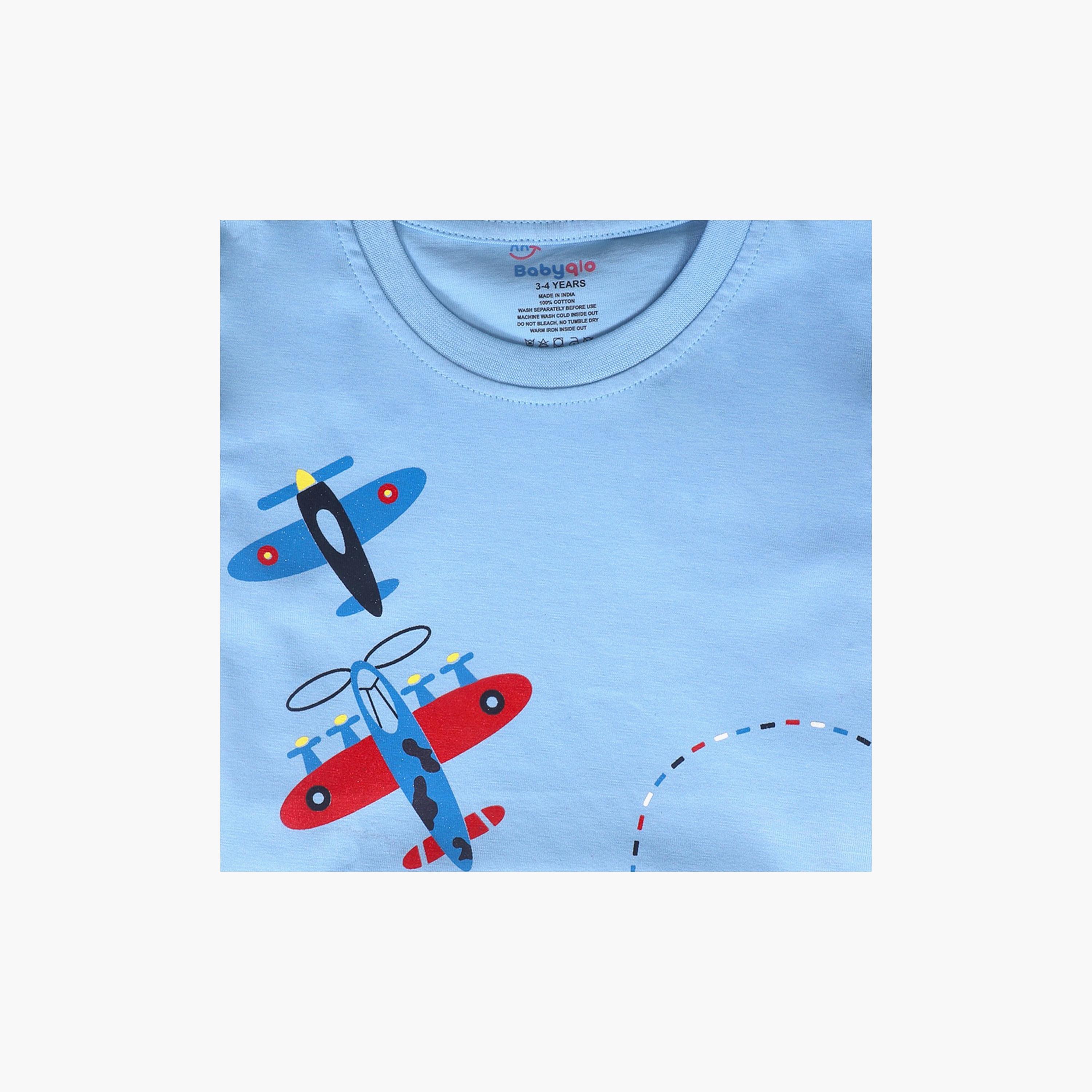 Babyqlo Plane Printed T-Shirt-boys-clothing-tshirtsandpolos-image-3