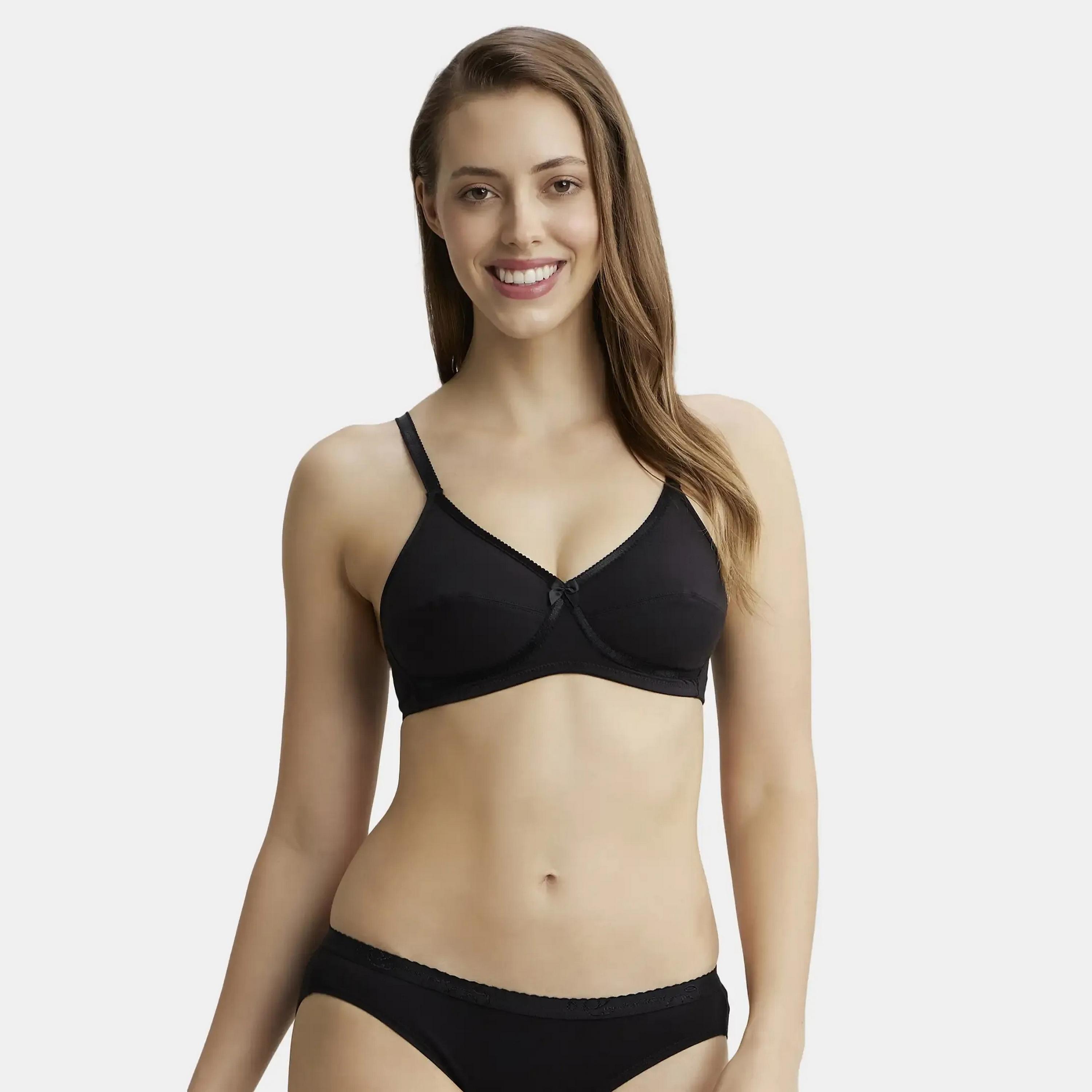 حمالة صدر نسائية سادة غير مبطنة بدون أسلاك من جوكي-women-clothing-lingerie-bras-image-1