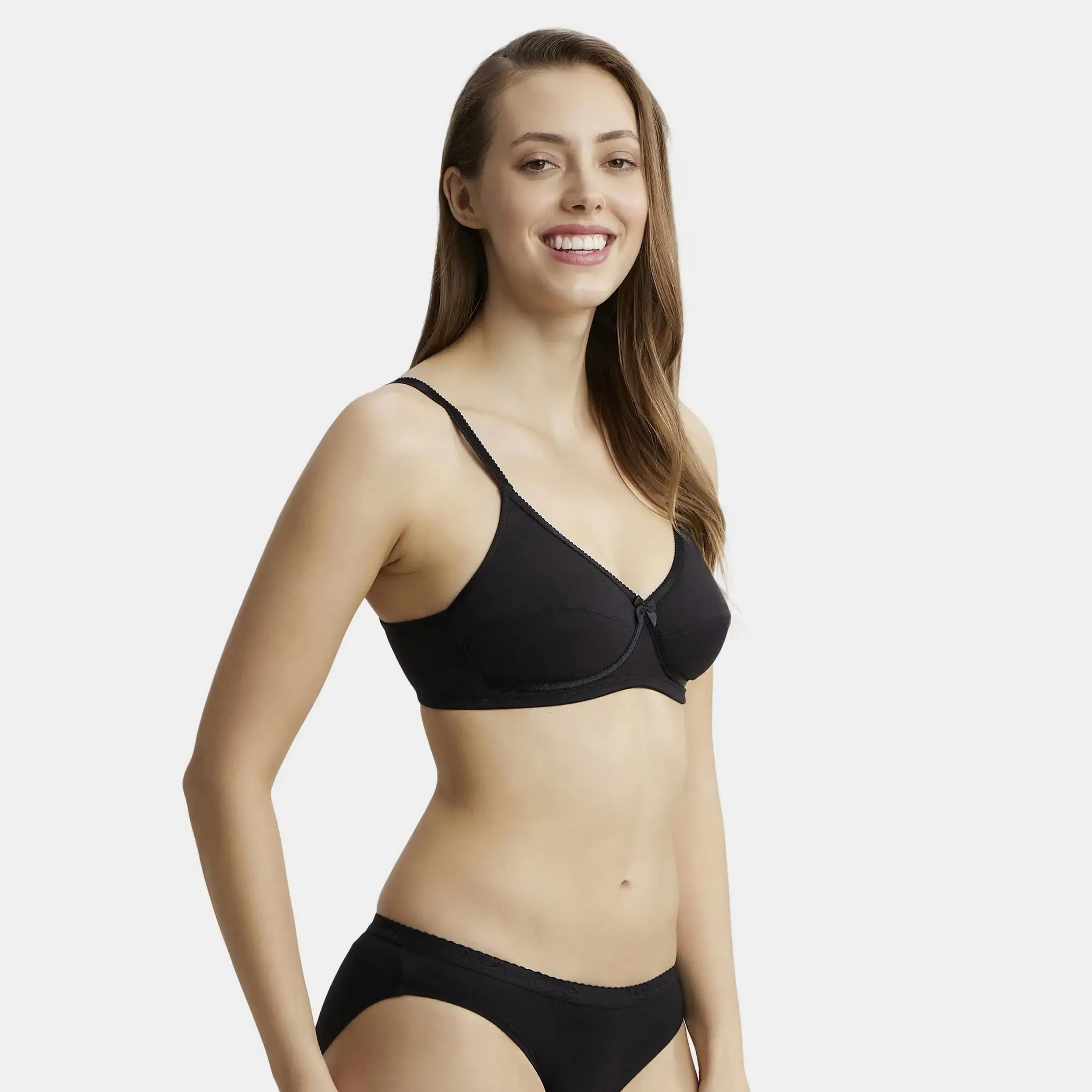 حمالة صدر نسائية سادة غير مبطنة بدون أسلاك من جوكي-women-clothing-lingerie-bras-image-3