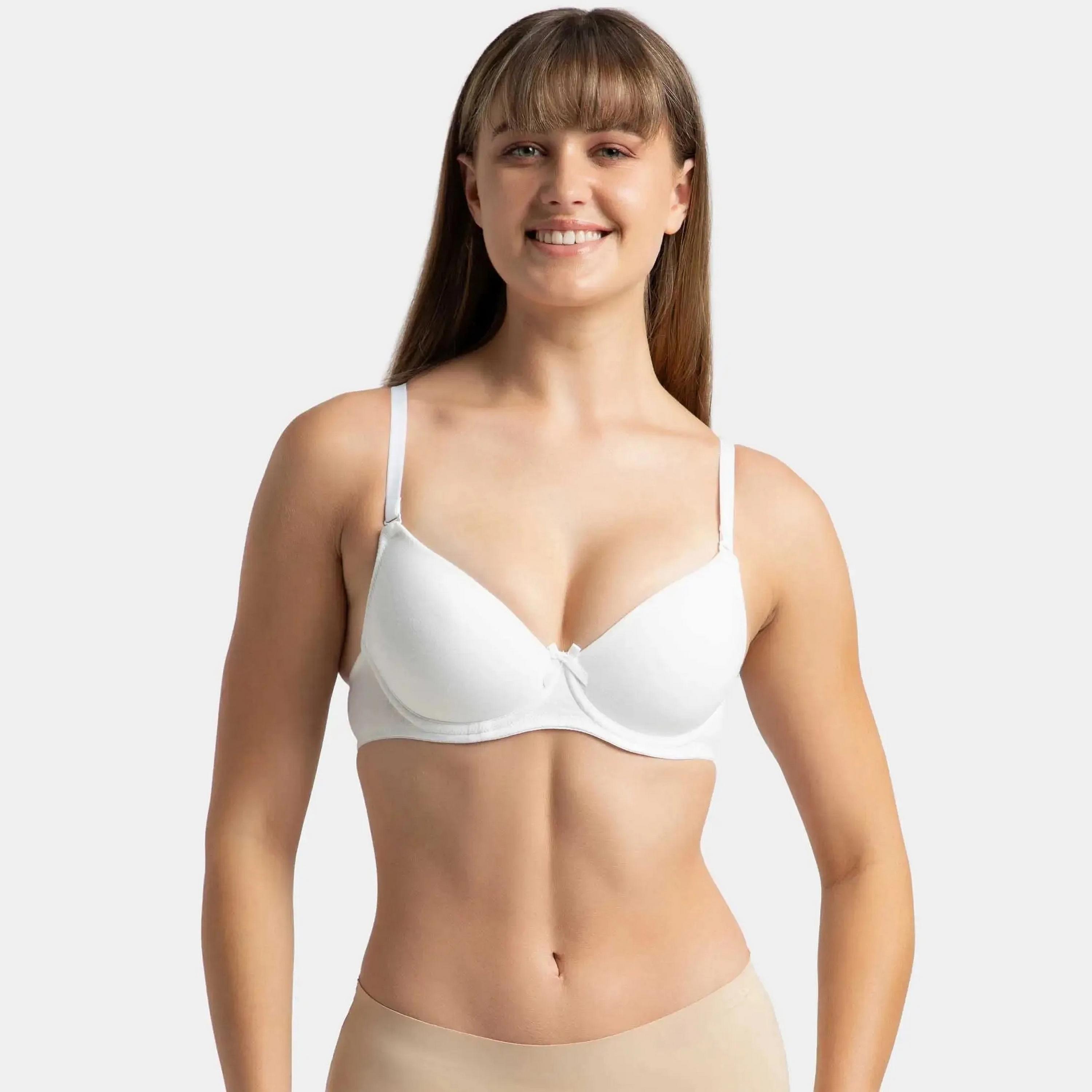 Jockey Plain Padded Wired Women's T-Shirt Bra-women-clothing-lingerie-bras-image-1