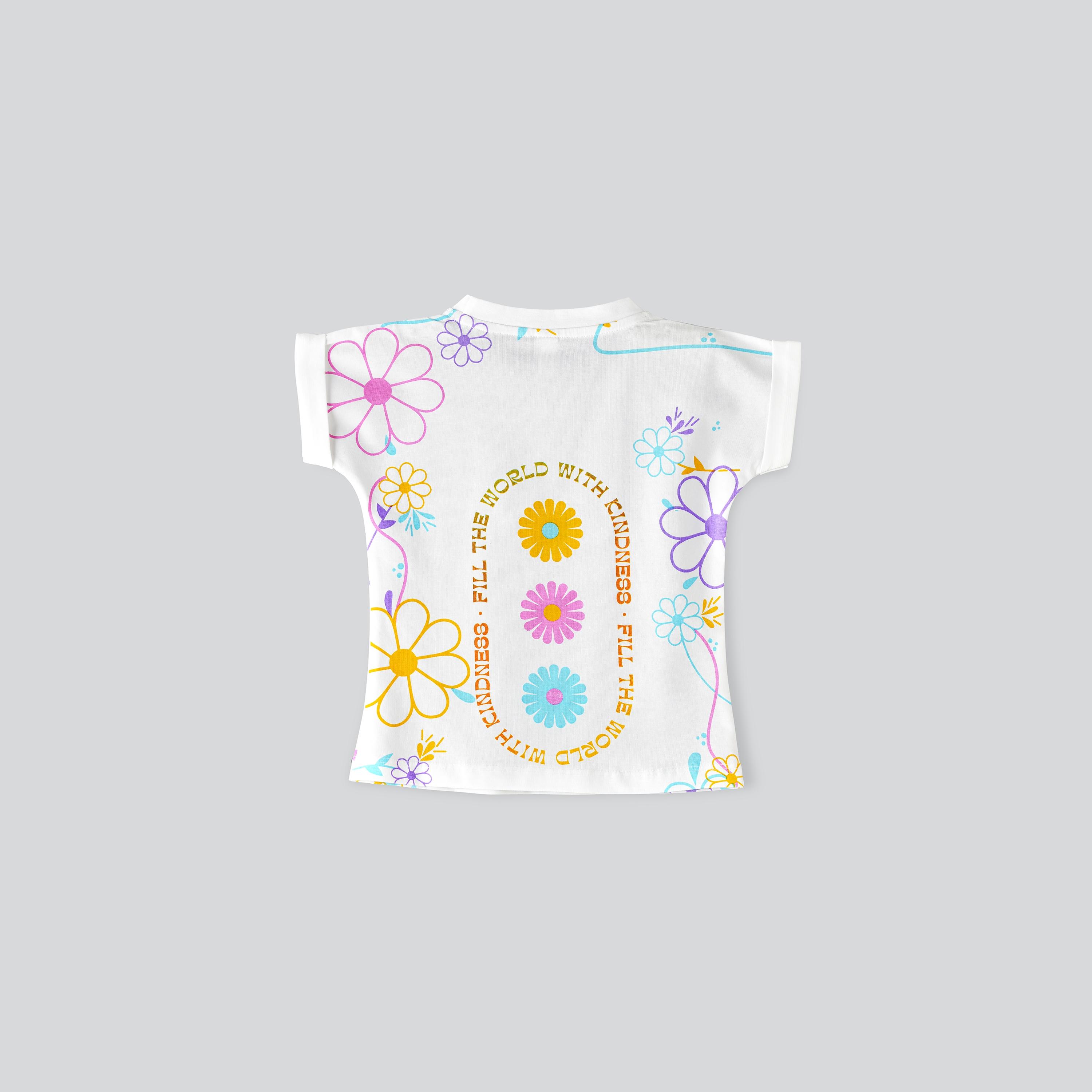 Babyqlo Floral Short Sleeves T-Shirt-girls-clothing-tshirts-image-2