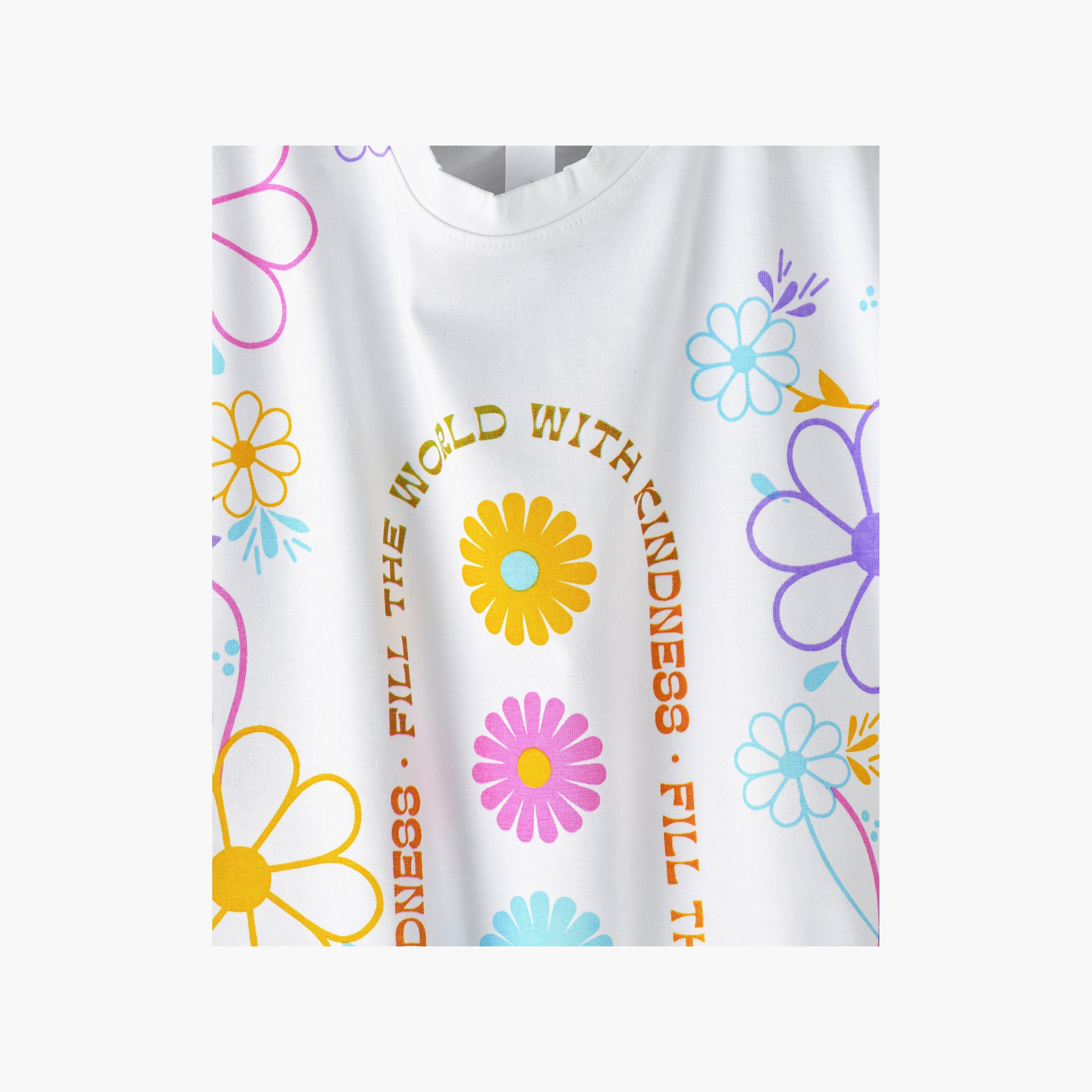 Babyqlo Floral Short Sleeves T-Shirt-girls-clothing-tshirts-image-4