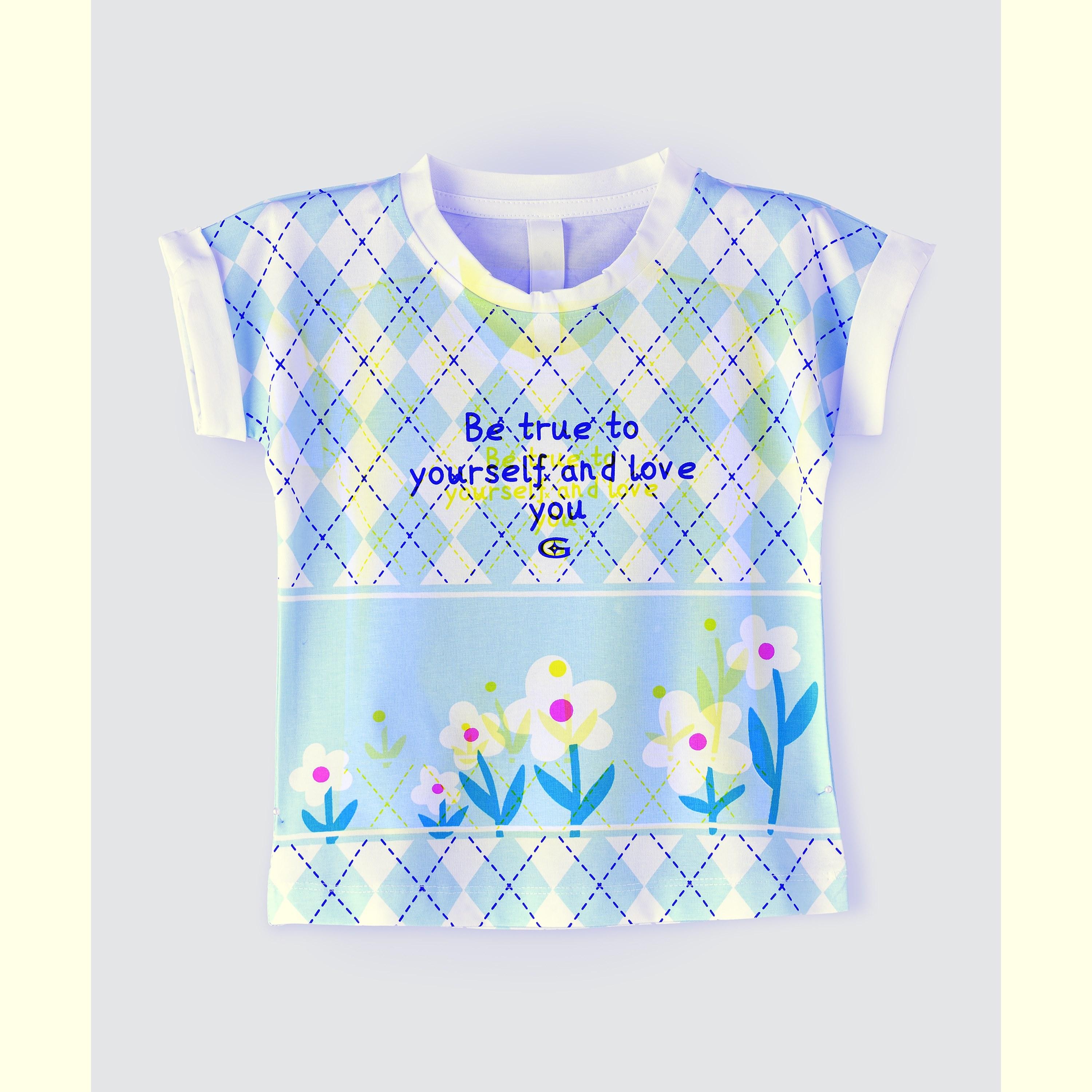 Babyqlo Printed Short Sleeves T-Shirt-girls-clothing-tshirts-image-1