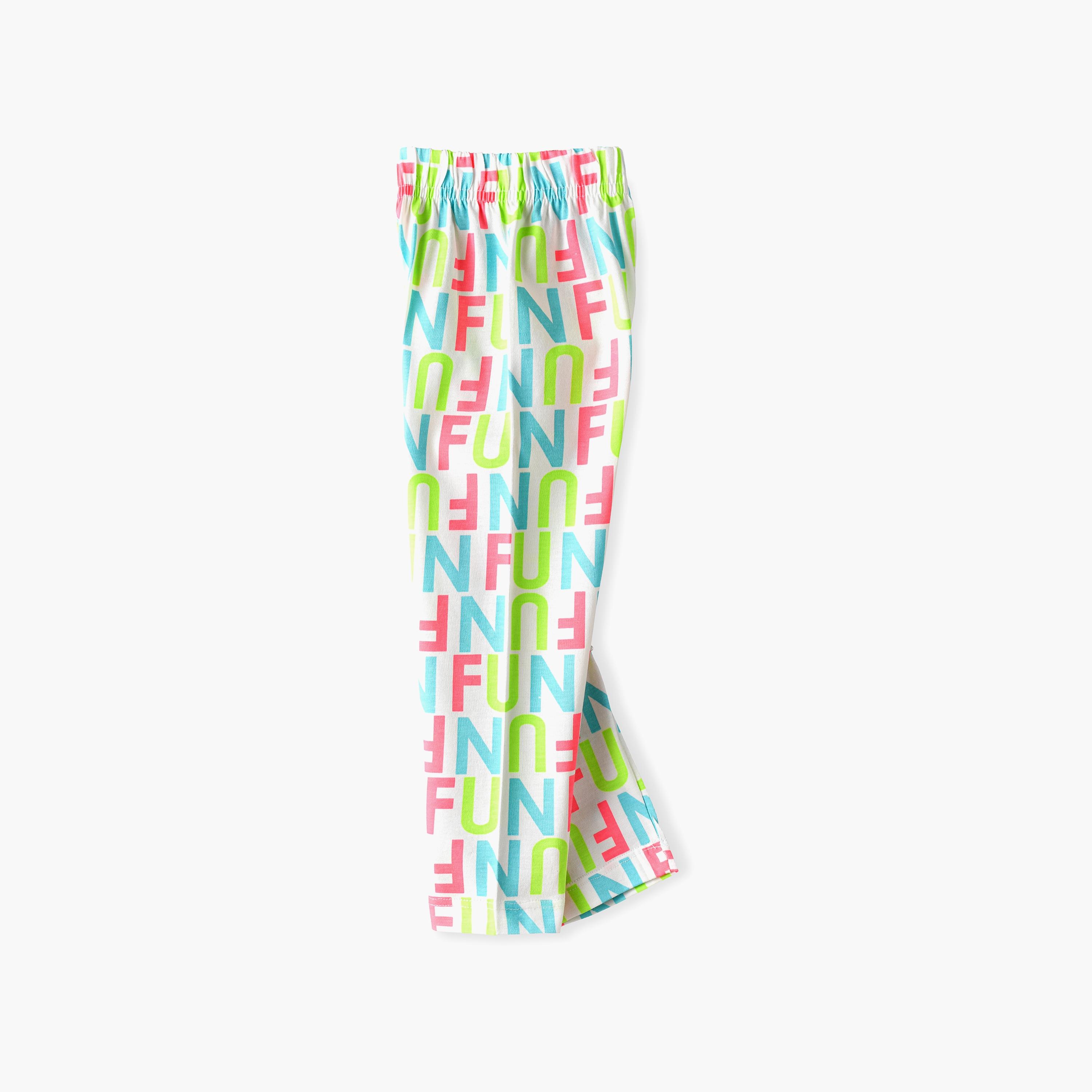 Babyqlo Printed Elasticated Leggings-baby-girls-clothing-bottoms-leggings-image-1