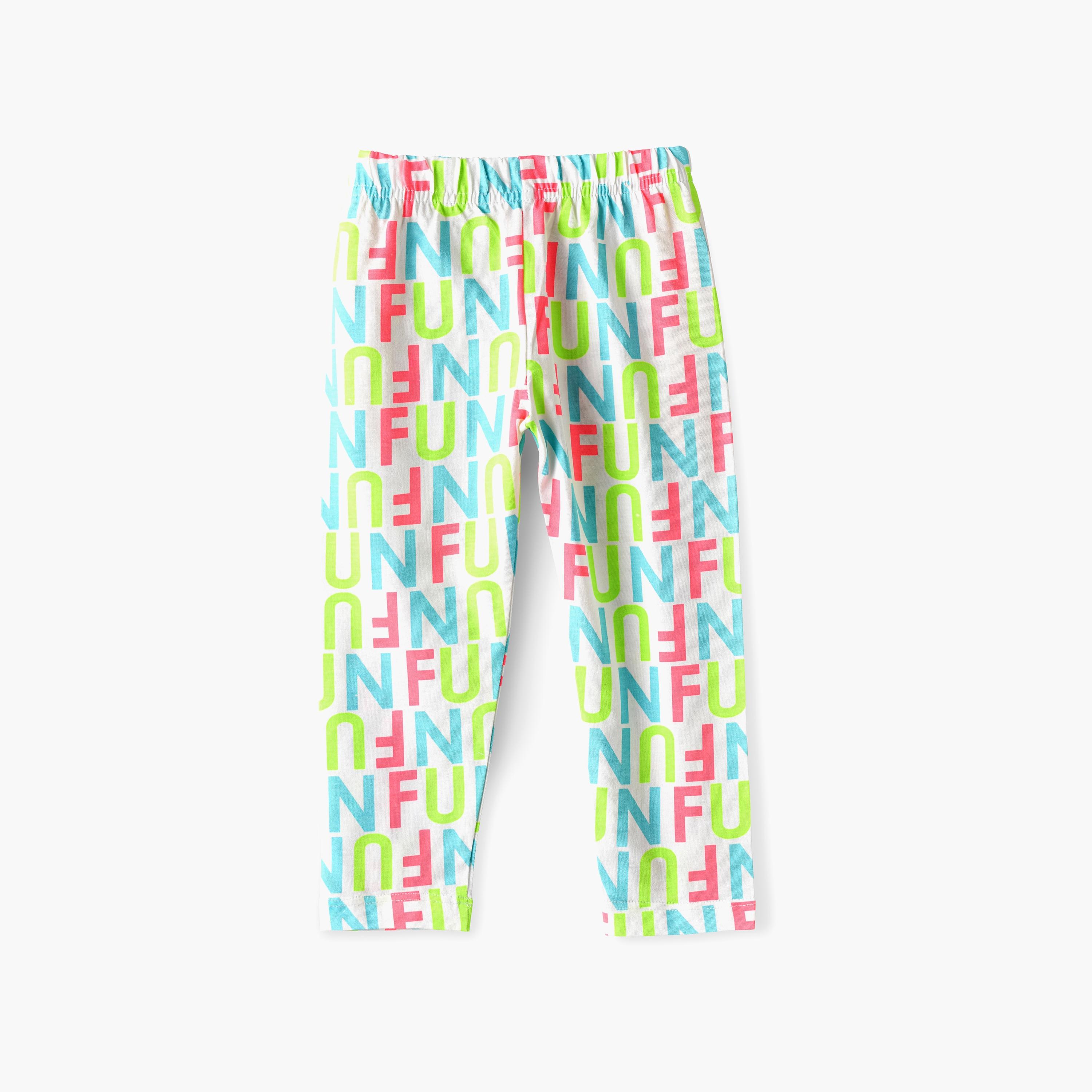Babyqlo Printed Elasticated Leggings-baby-girls-clothing-bottoms-leggings-image-3