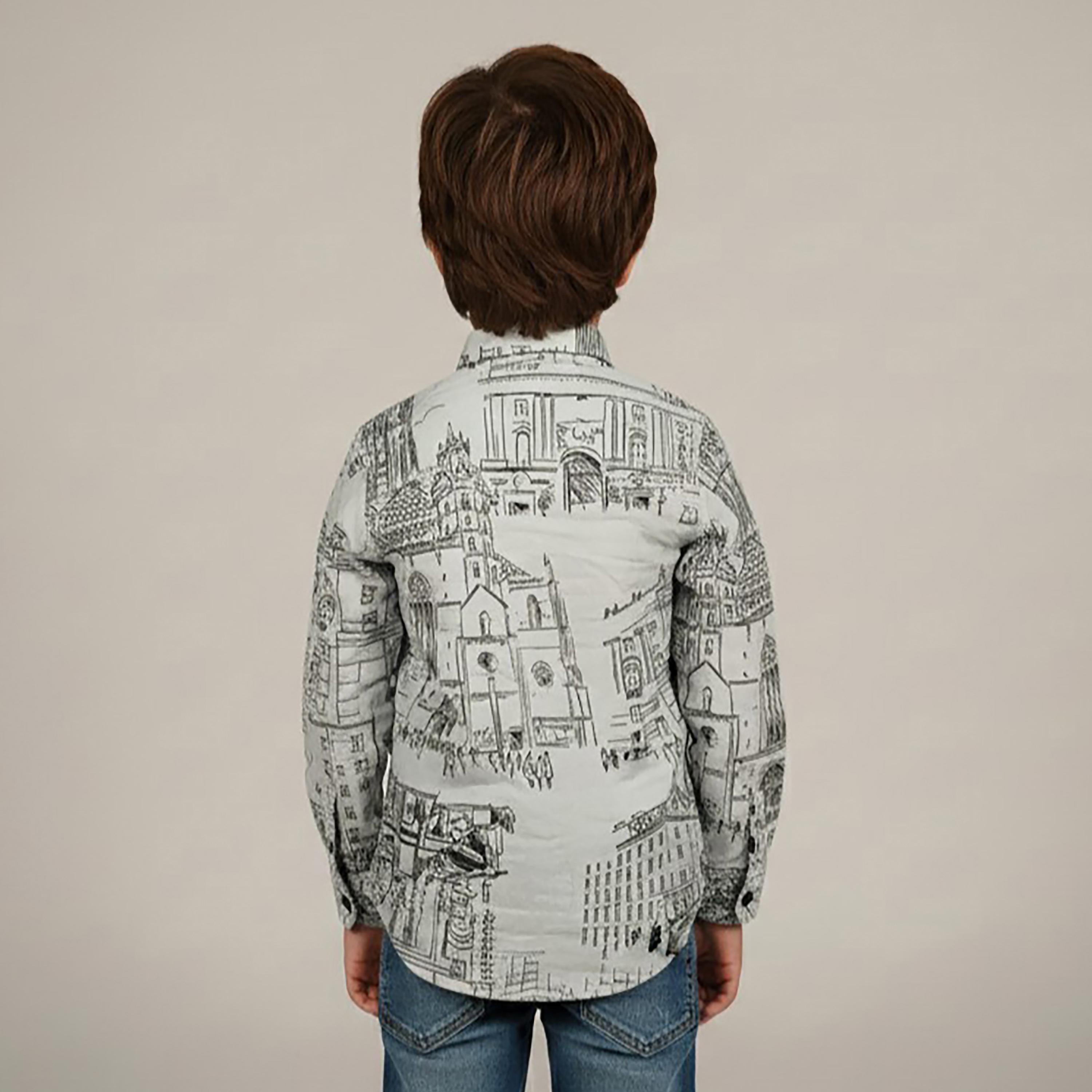 Babyqlo Printed Long Sleeves Casual Shirt-boys-clothing-shirts-image-4