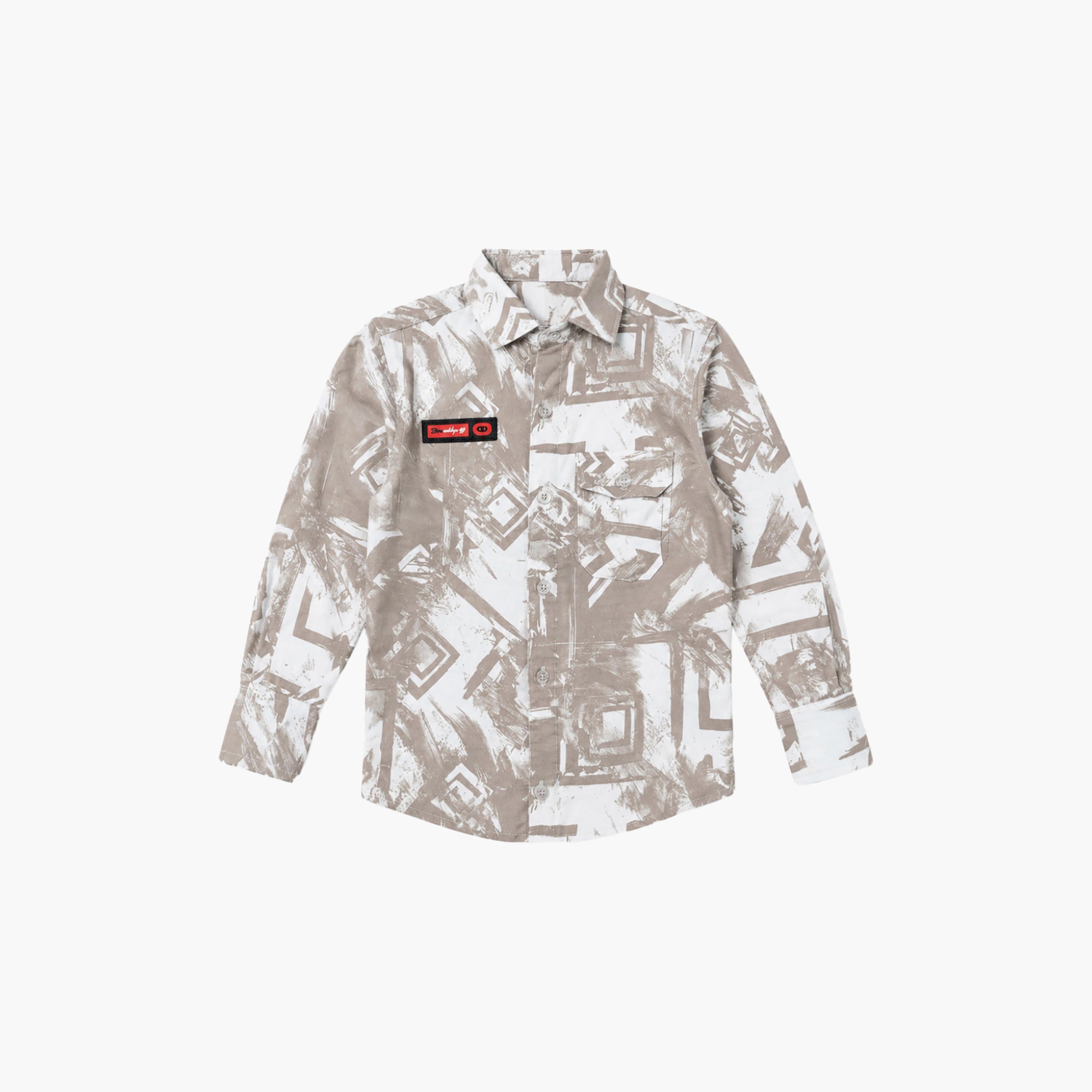 Babyqlo Abstract Long Sleeves Casual Shirt-boys-clothing-shirts-image-6