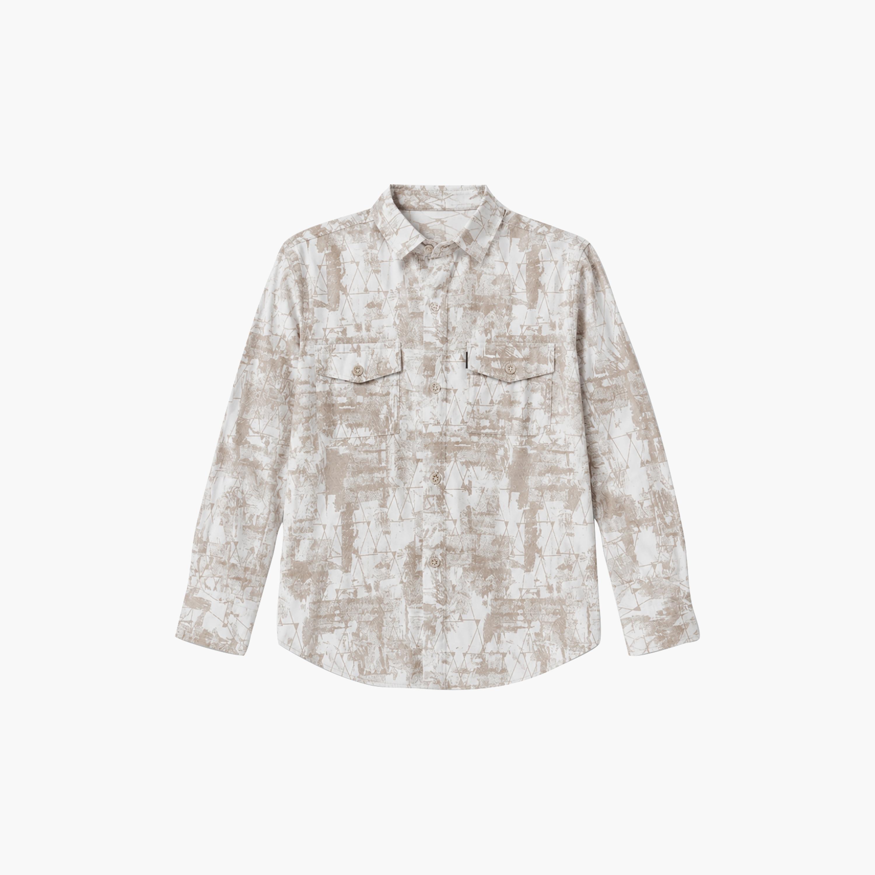 Babyqlo Abstract Print Long Sleeve Pocketed Casual Shirt-boys-clothing-shirts-image-6
