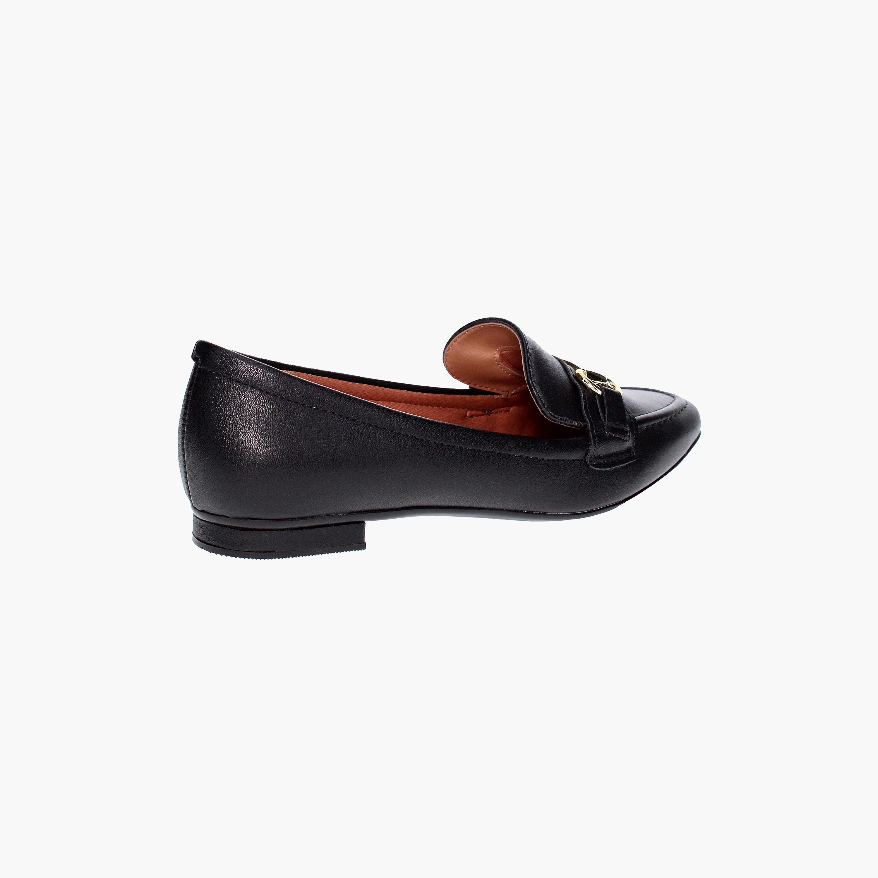 Vizzano by Geoomnii Women's Horsebit Loafers with Golden Buckle Detail | 1351-106-7286      -women-shoes-loafersandmoccasins-image-2