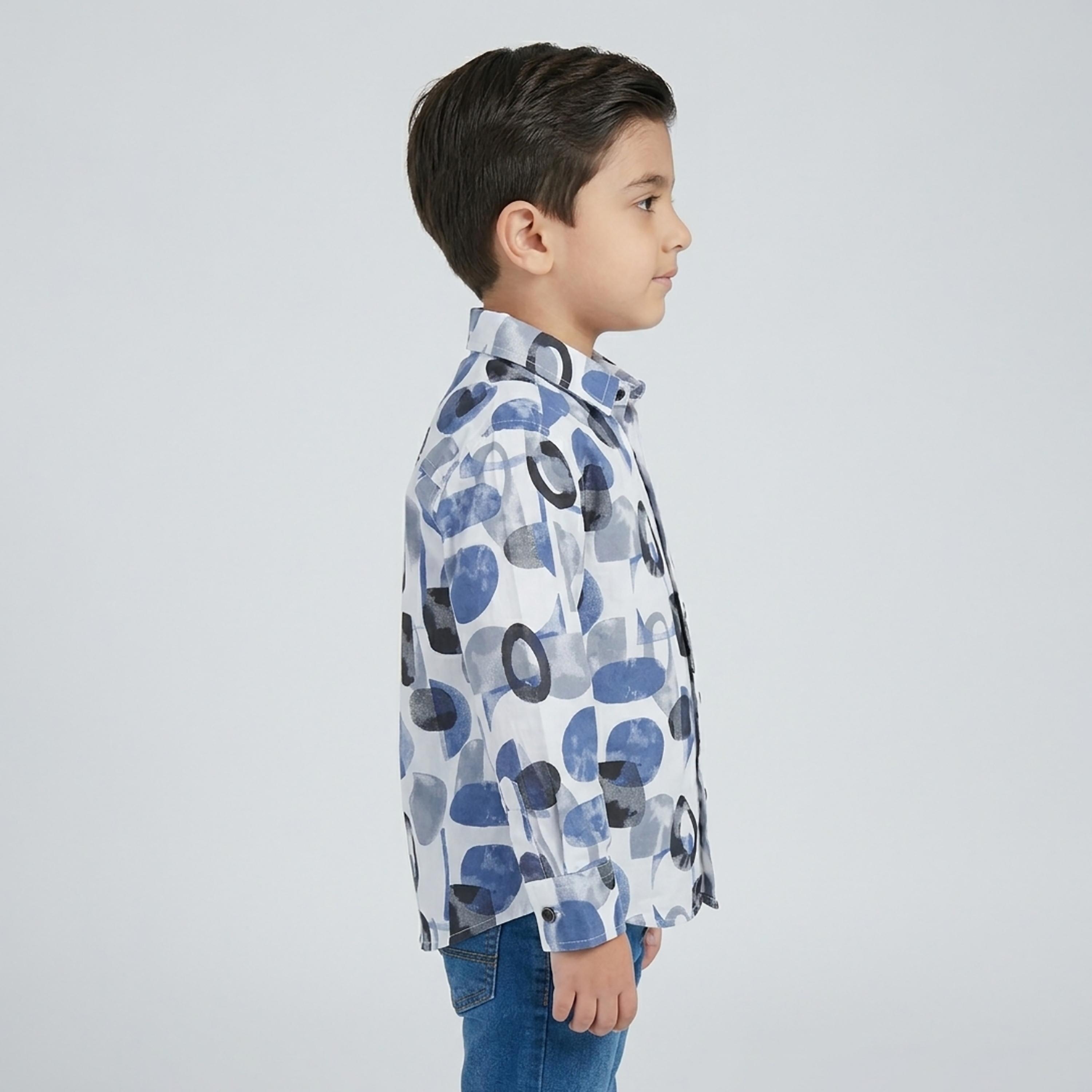 Babyqlo Abstract Long Sleeves Casual Shirt-boys-clothing-shirts-image-2
