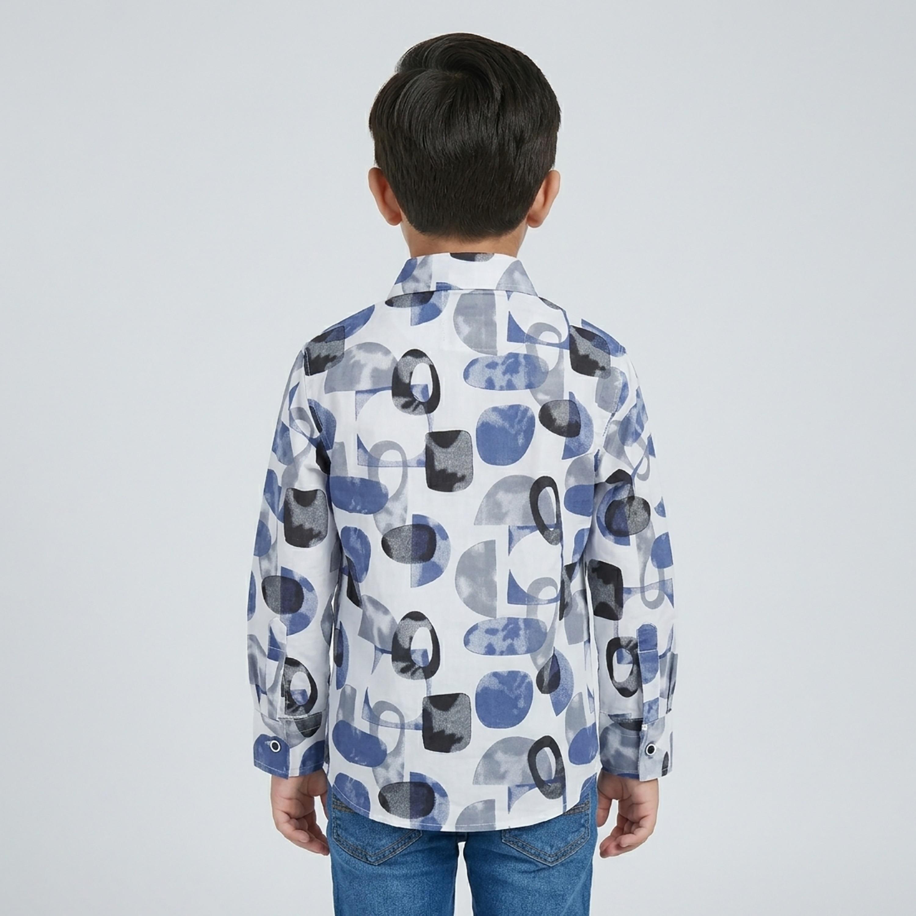Babyqlo Abstract Long Sleeves Casual Shirt-boys-clothing-shirts-image-3
