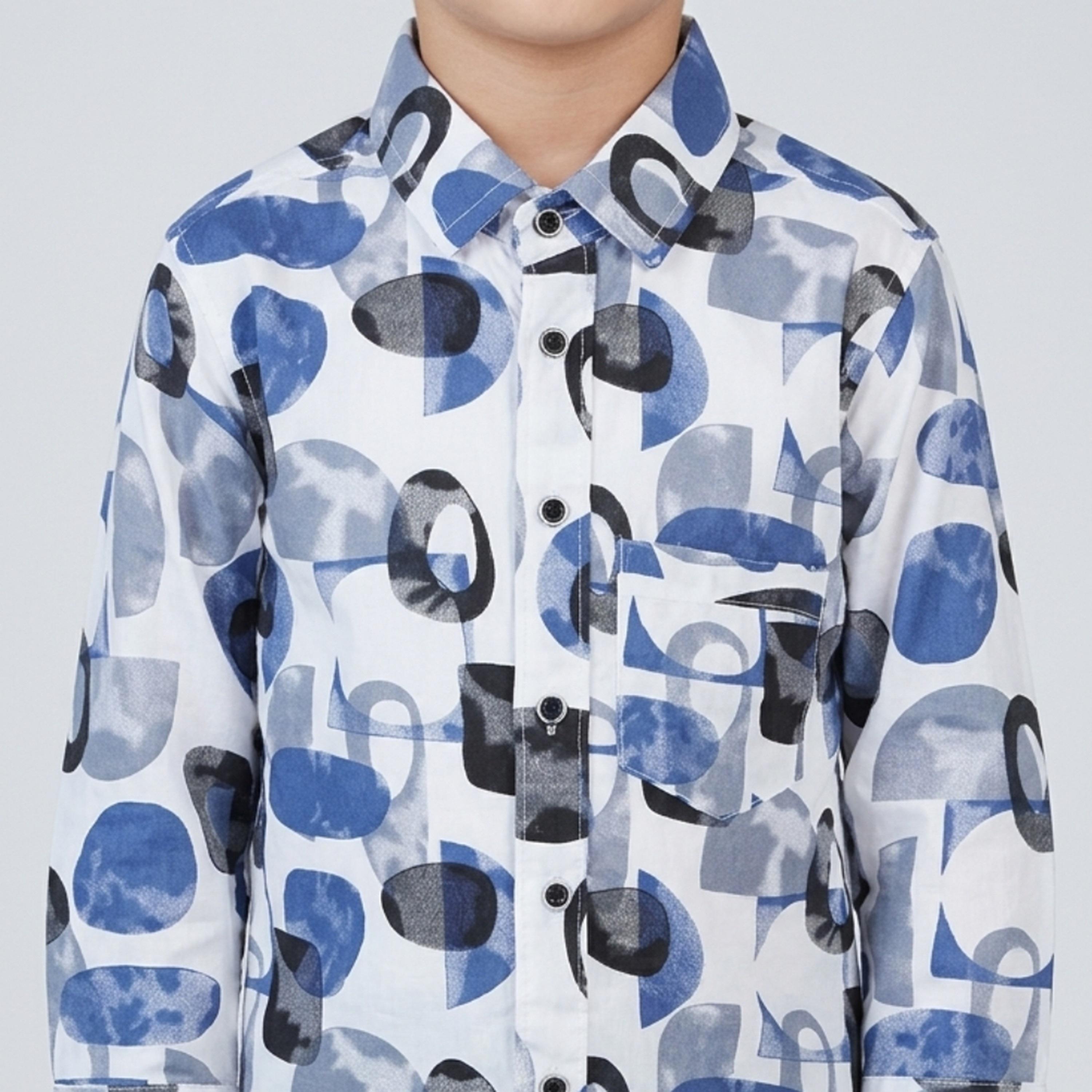 Babyqlo Abstract Long Sleeves Casual Shirt-boys-clothing-shirts-image-5