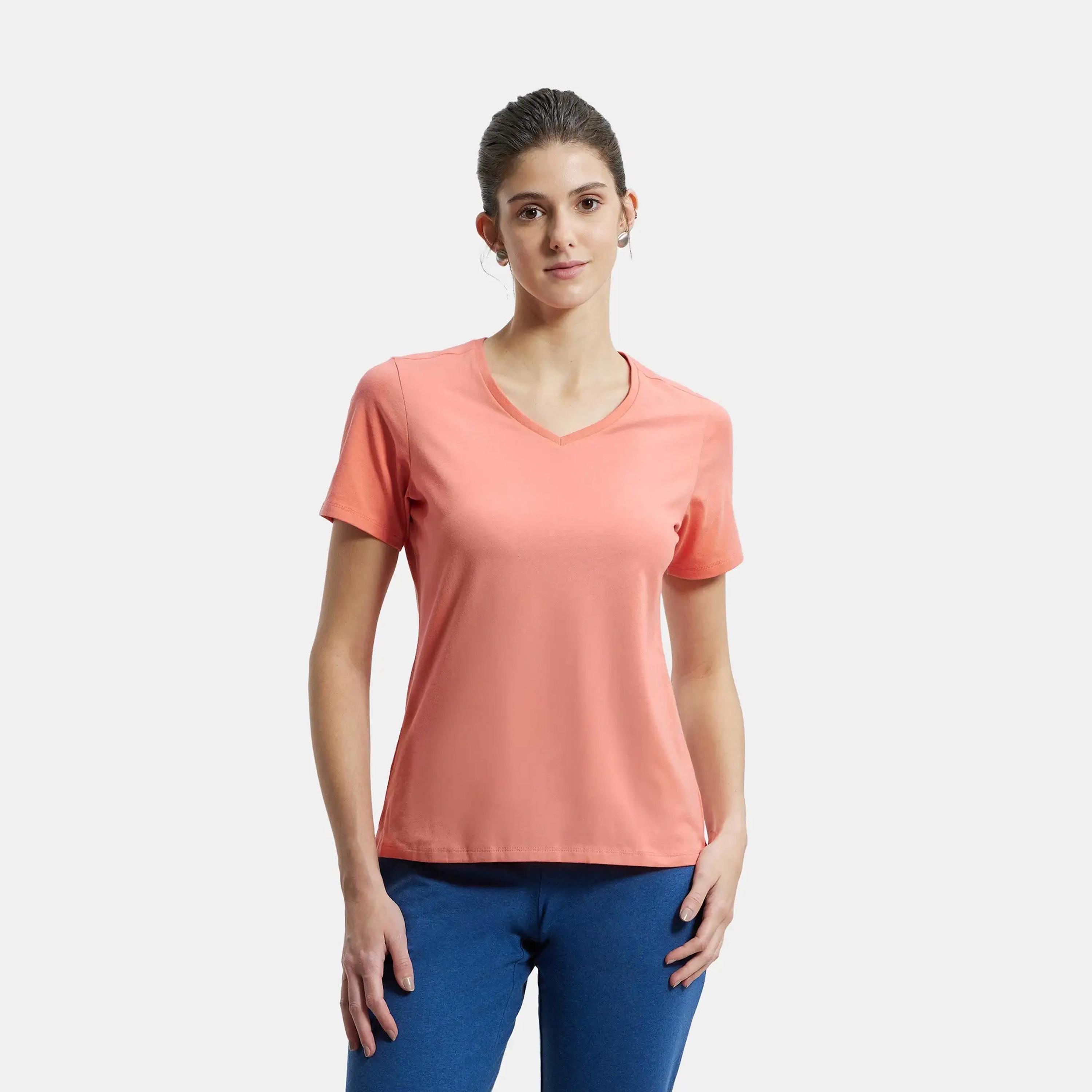 جوكي- تي شيرت نسائي 24×7 رقبة V-women-clothing-tshirts-image-7