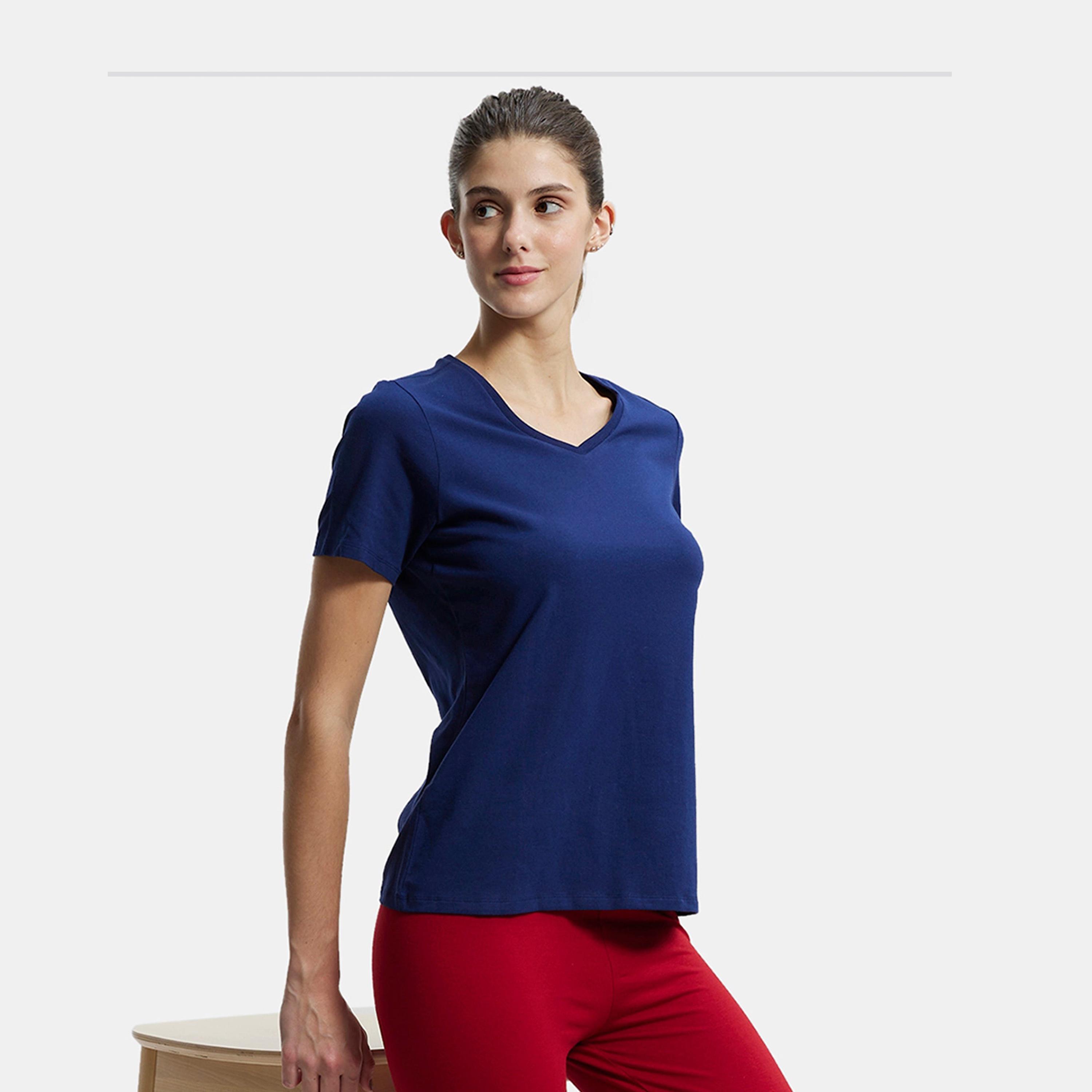 Jockey Women's 24x7 V-Neck Tee-women-clothing-tshirts-image-1