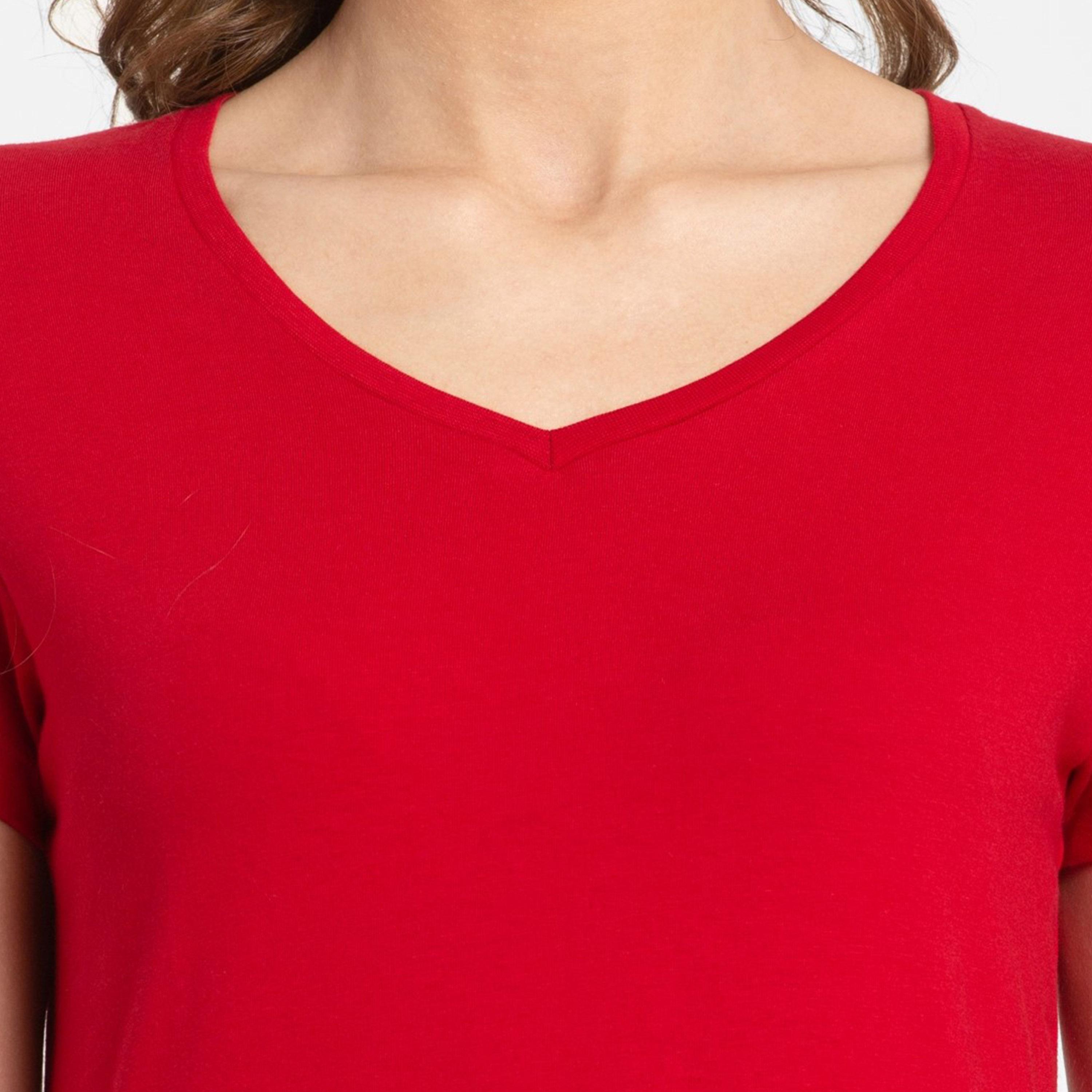 جوكي- تي شيرت نسائي 24×7 رقبة V-women-clothing-tshirts-image-28