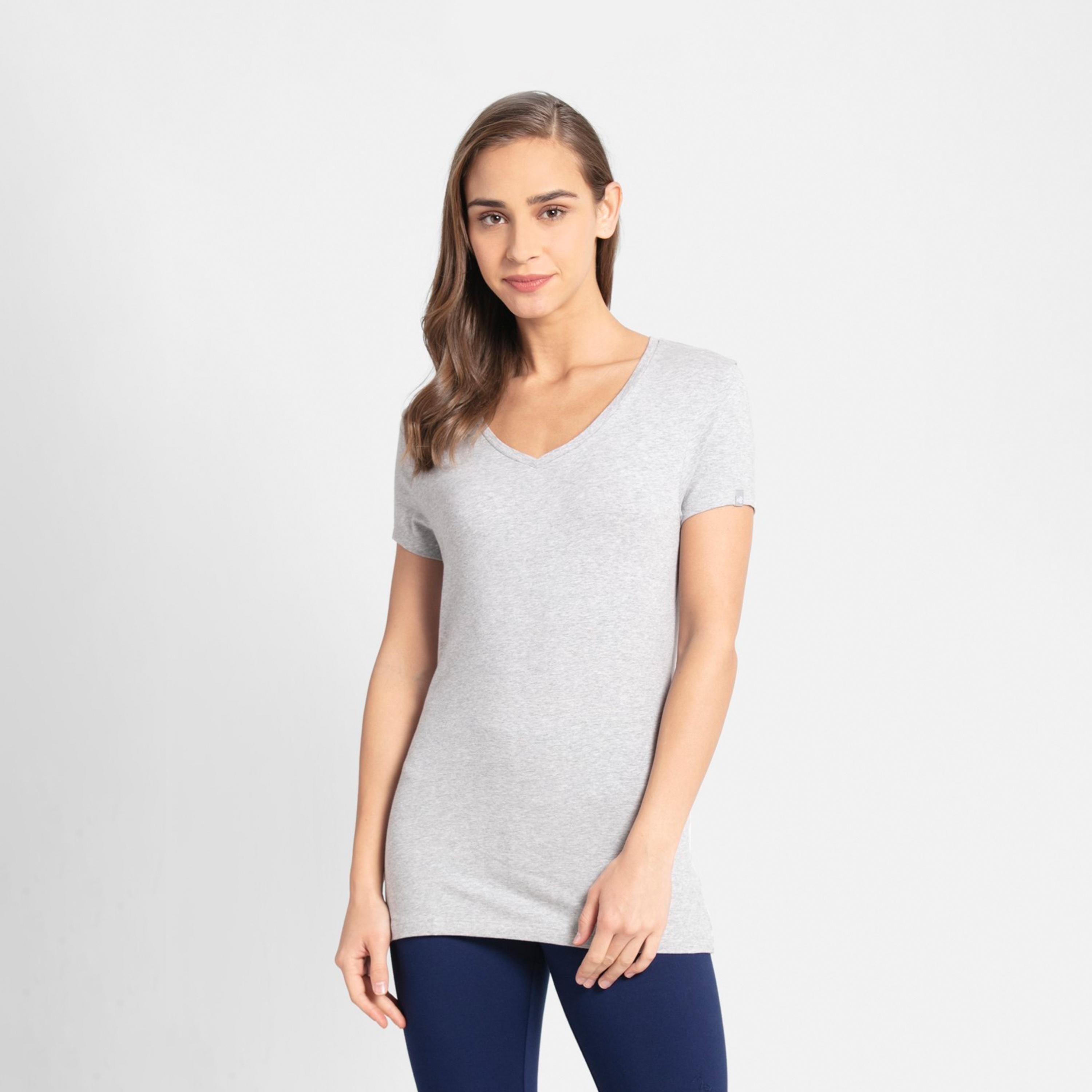 جوكي- تي شيرت نسائي 24×7 رقبة V-women-clothing-tshirts-image-30