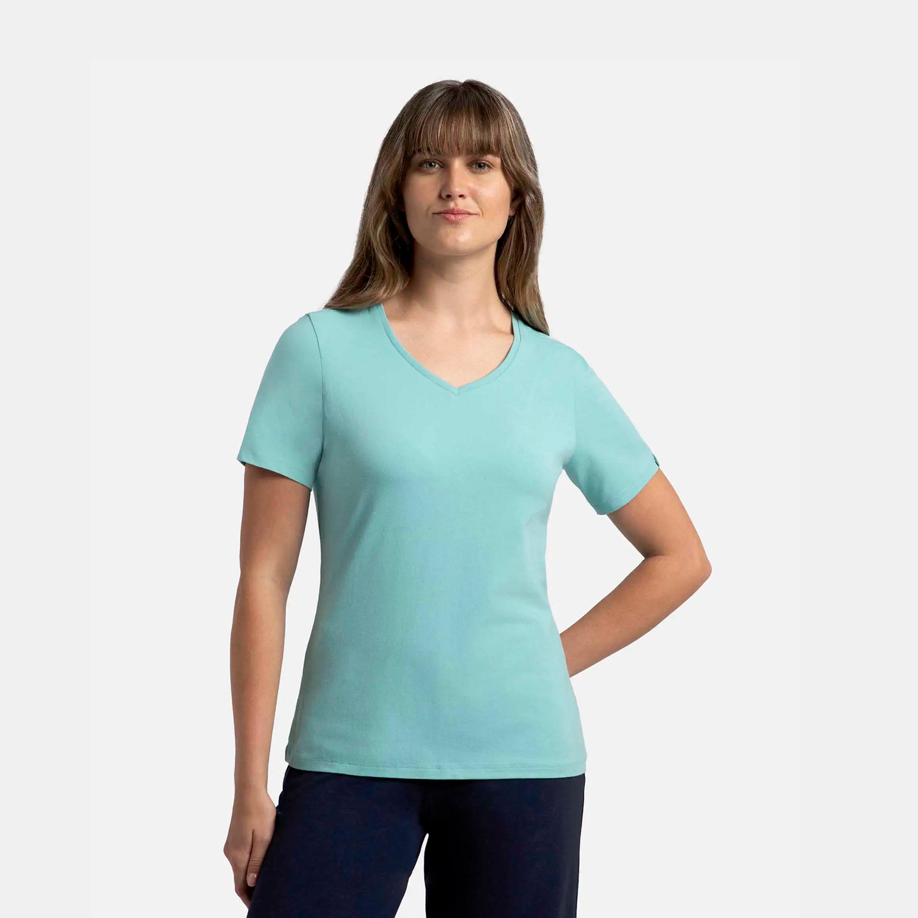 جوكي- تي شيرت نسائي 24×7 رقبة V-women-clothing-tshirts-image-46