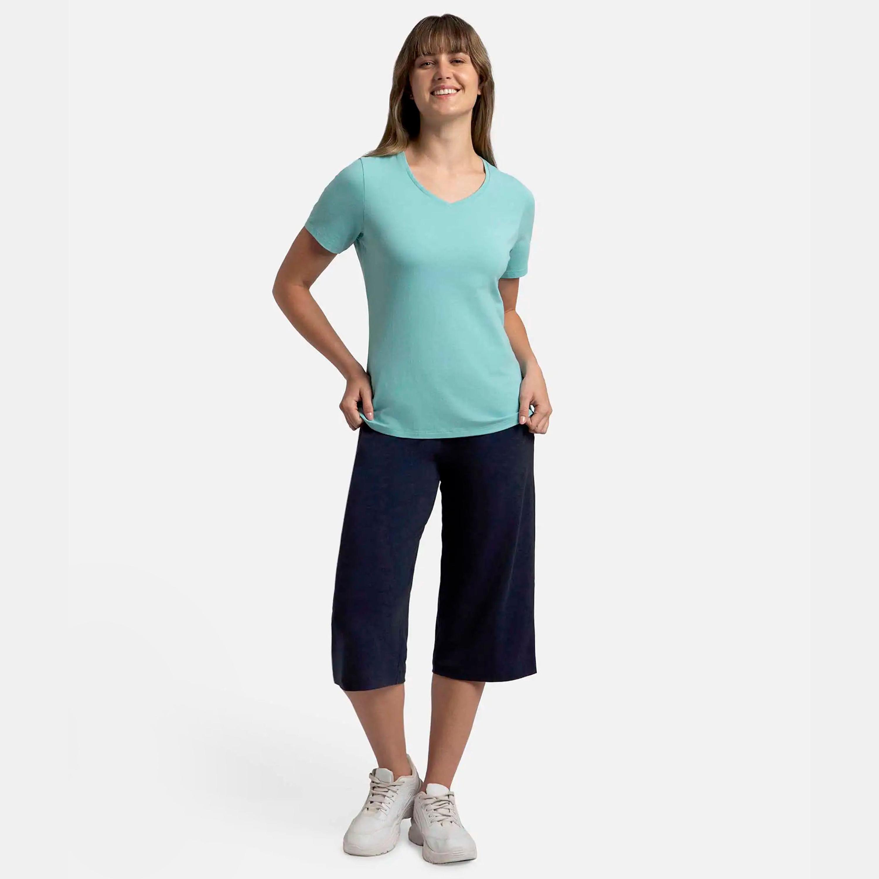 جوكي- تي شيرت نسائي 24×7 رقبة V-women-clothing-tshirts-image-49