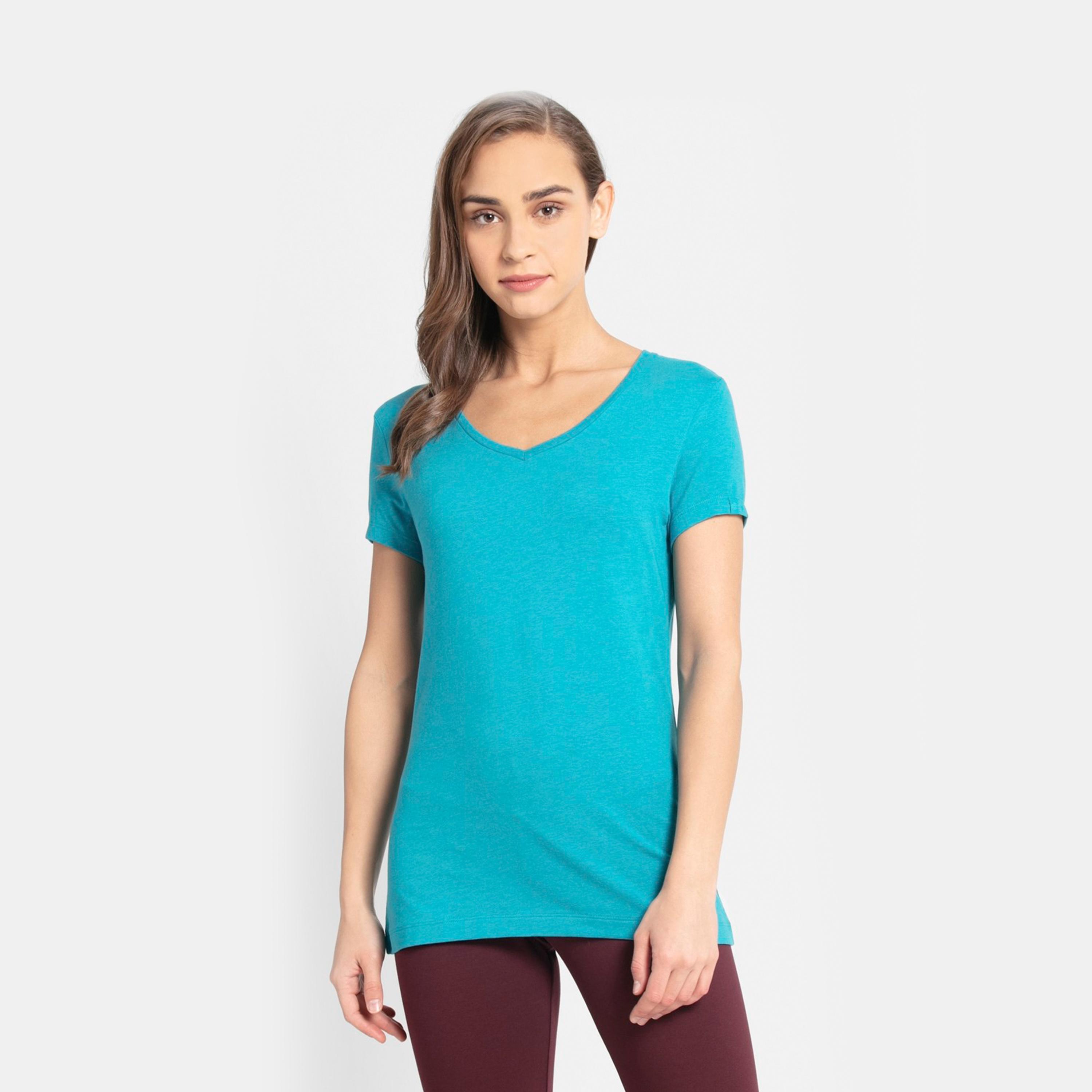 جوكي- تي شيرت نسائي 24×7 رقبة V-women-clothing-tshirts-image-61