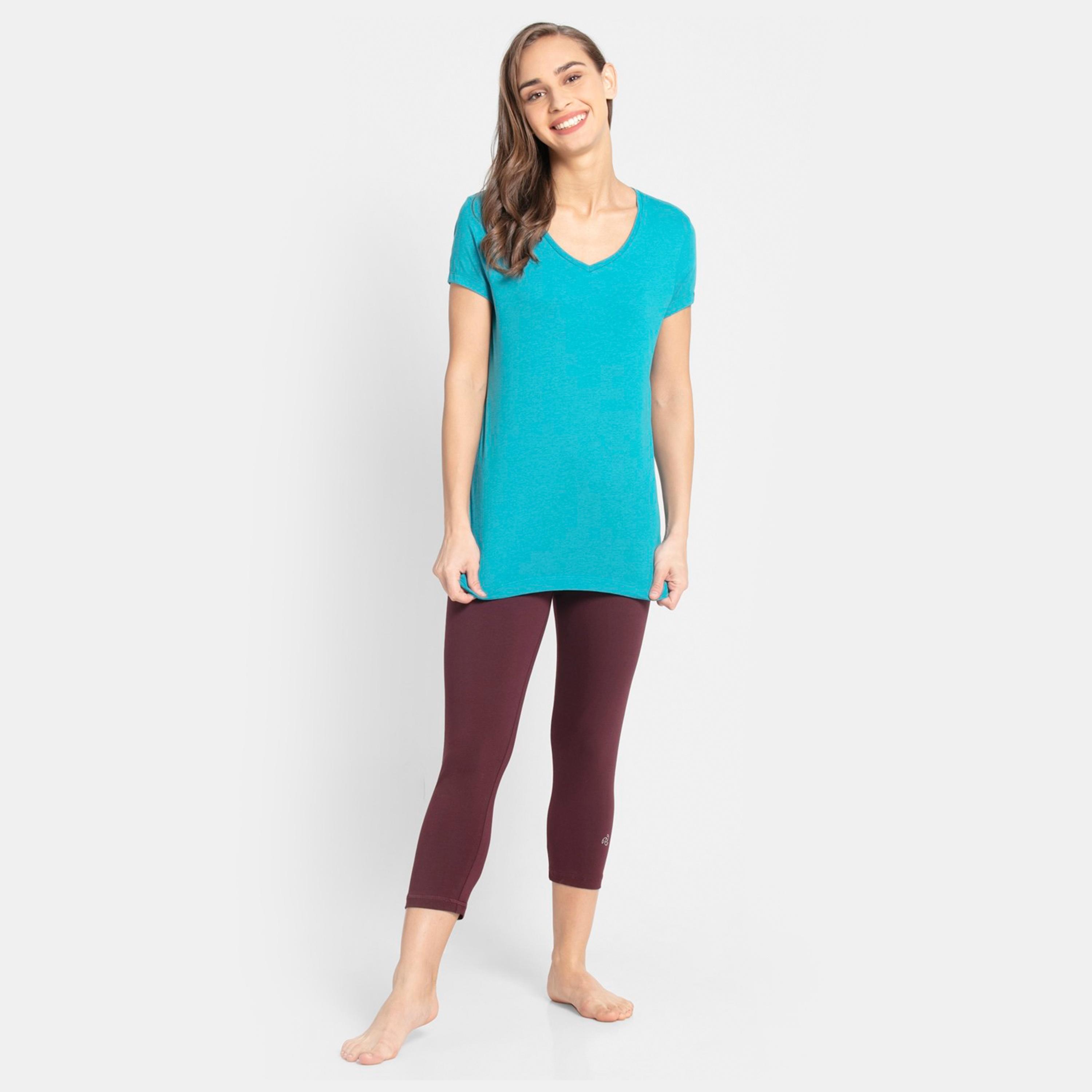 جوكي- تي شيرت نسائي 24×7 رقبة V-women-clothing-tshirts-image-64