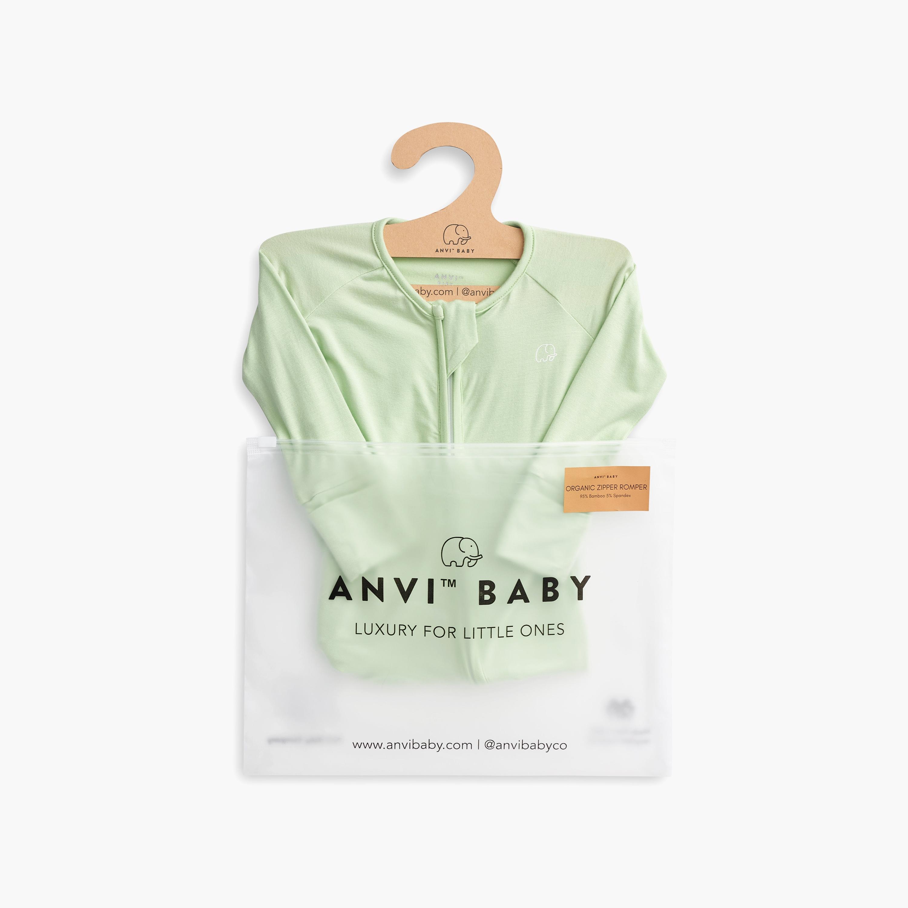 Anvi Baby Organic Bamboo Zipper Rompers-baby-boys-clothing-rompers-image-2
