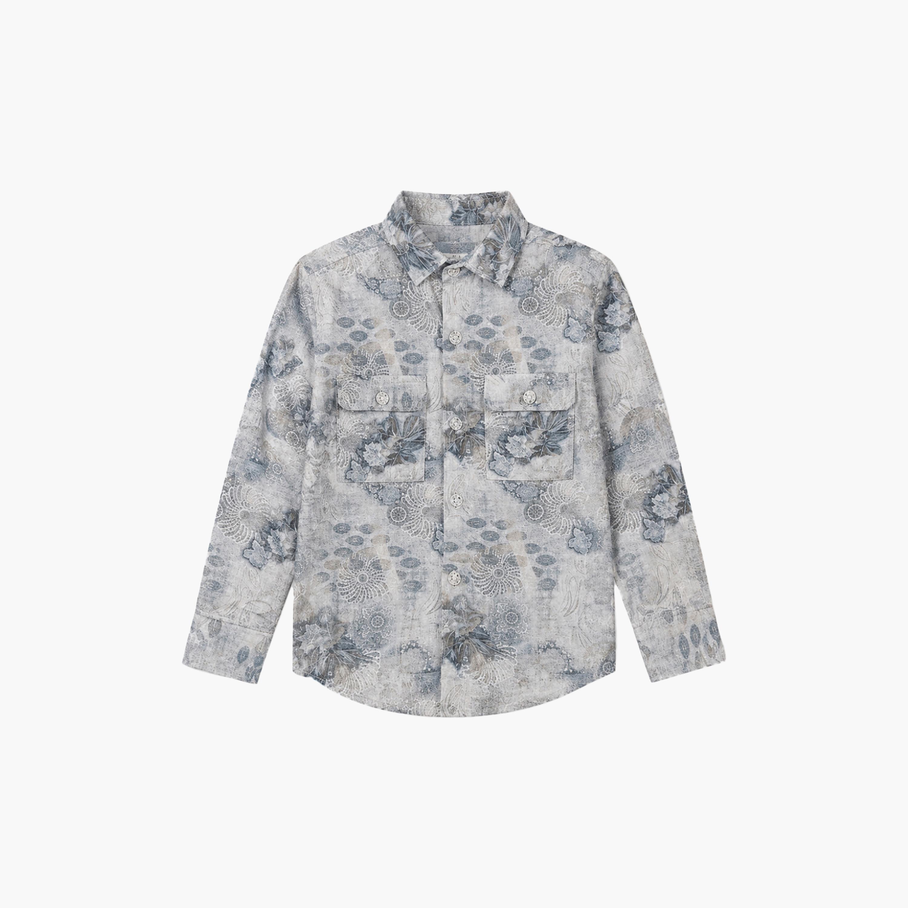 Babyqlo Printed Long Sleeves Casual Shirt-boys-clothing-shirts-image-6