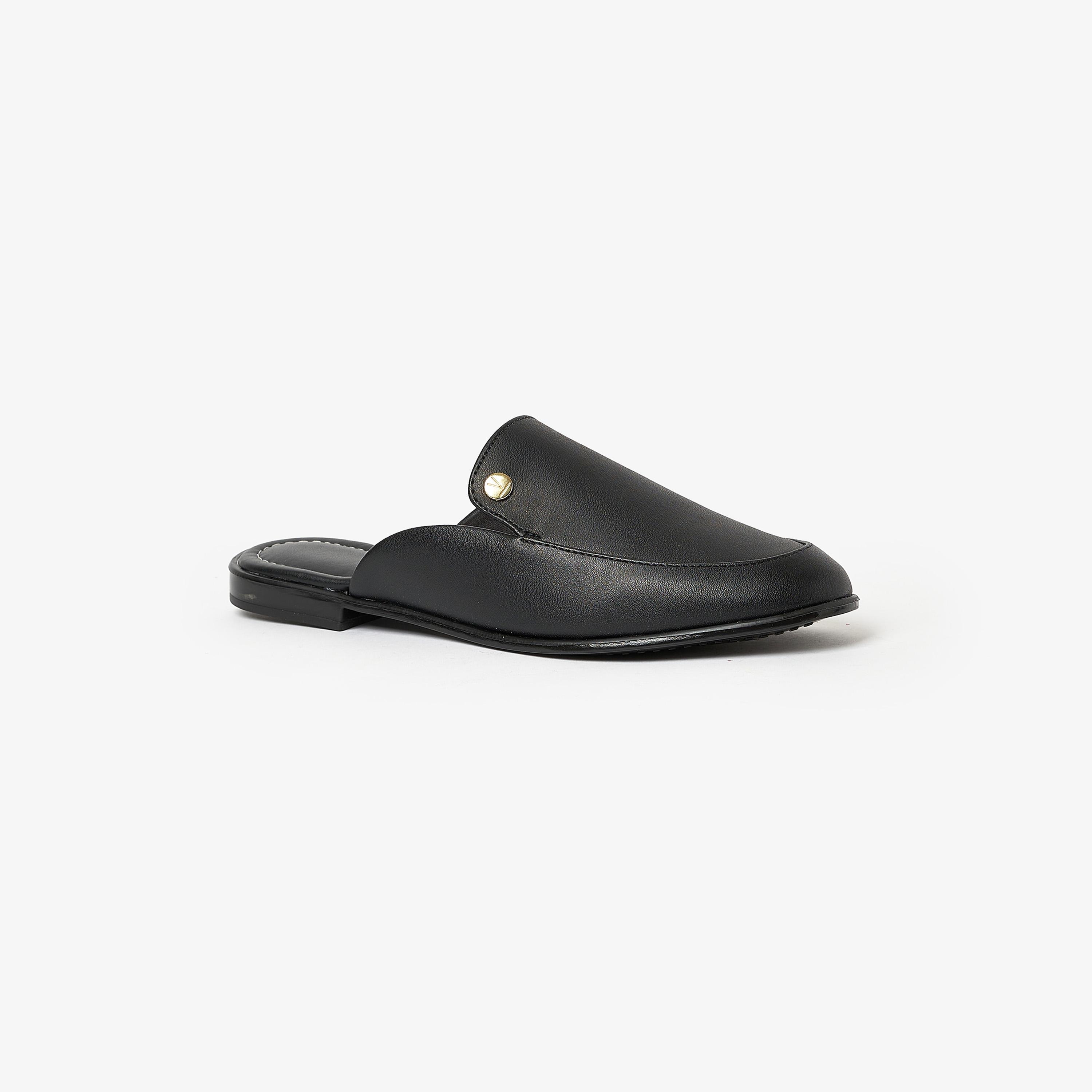حذاء ميولز نسائي مسطح من فيزانو بمقدمة مستديرة | 1376-109-7286-women-shoes-sandals-flats-image-1