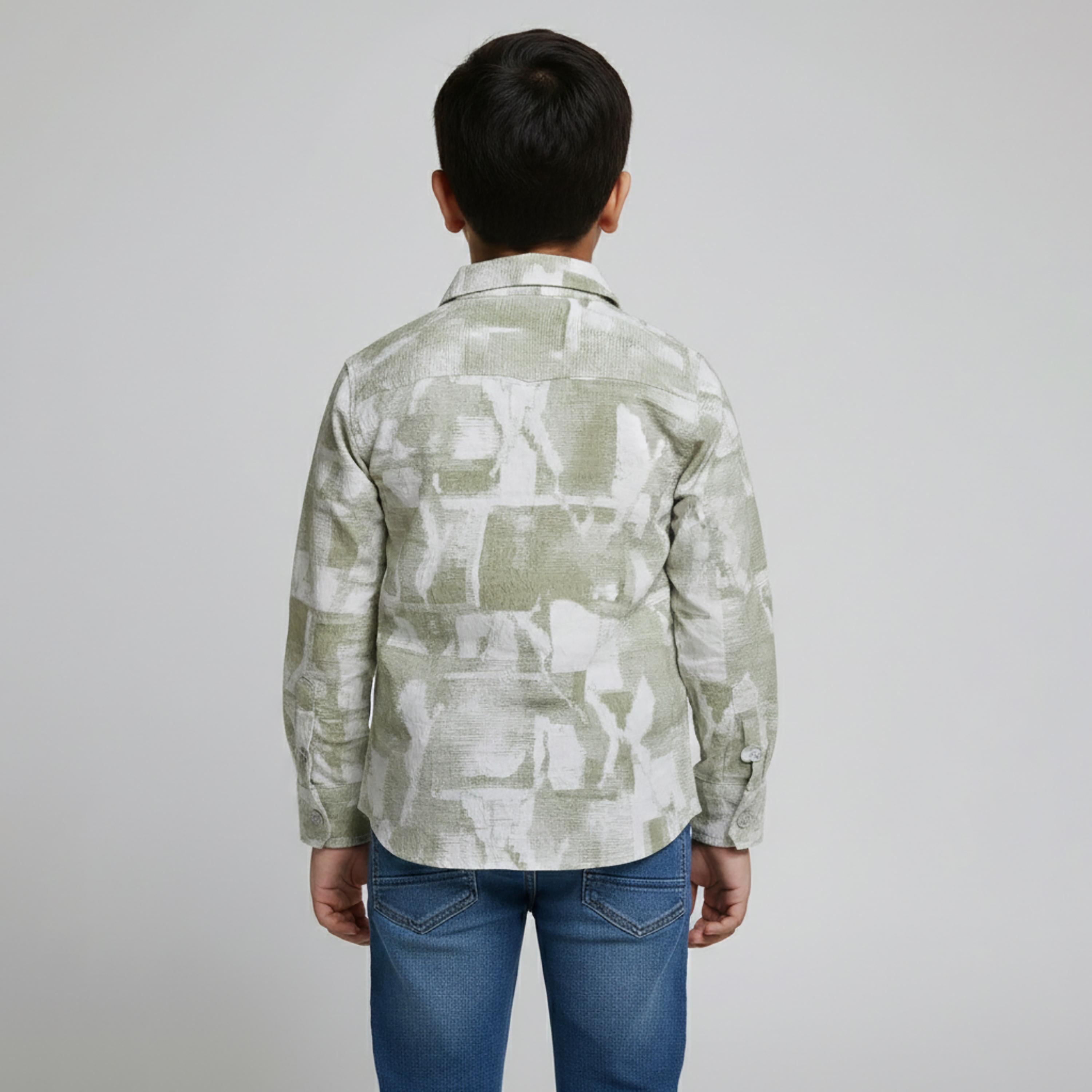 Babyqlo Abstract Long Sleeves Casual Shirt-boys-clothing-shirts-image-3