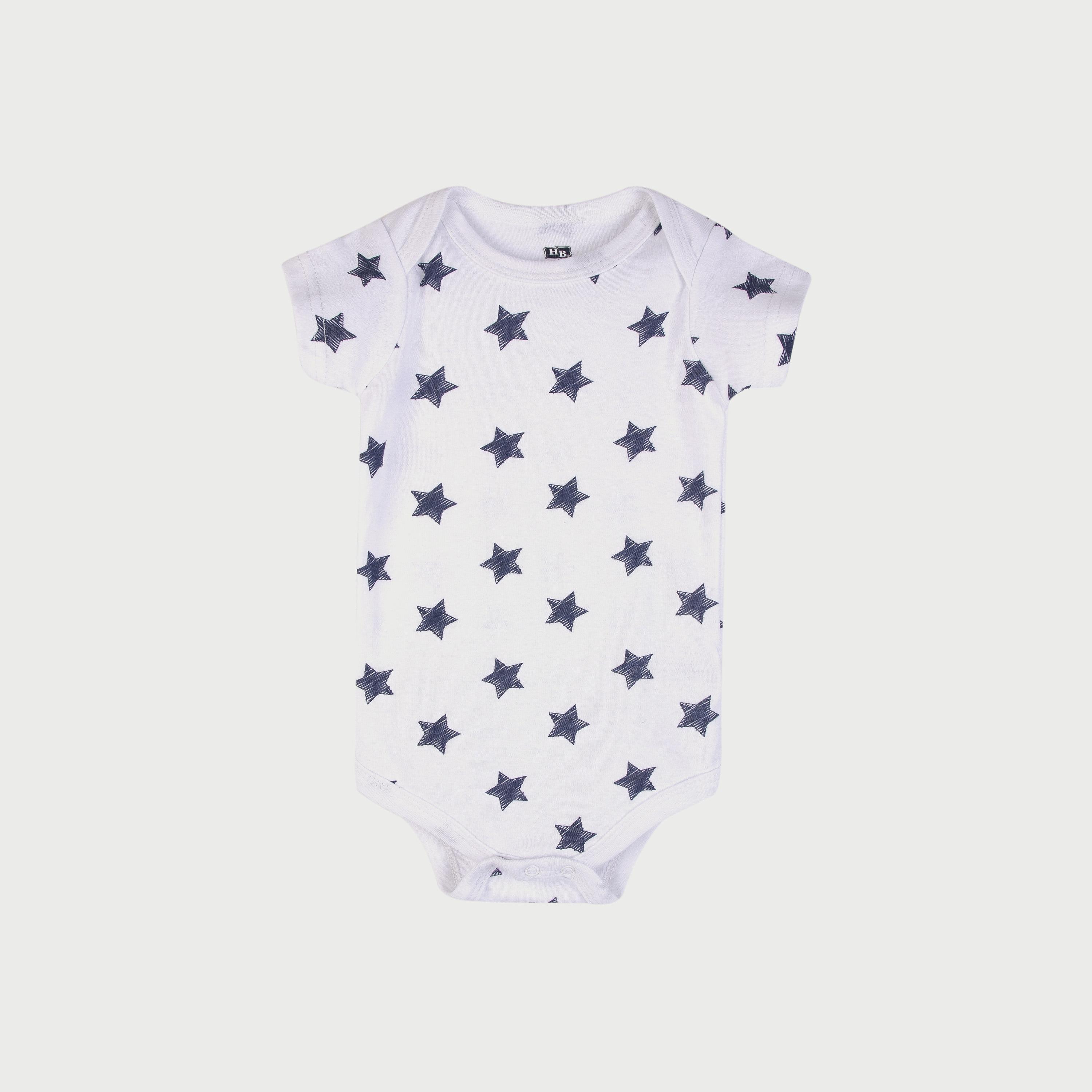 Hudson Baby Bodysuit 3-Piece Set, Short Sleeve, Mummy's Boy-baby-boys-clothing-bodysuits-image-3
