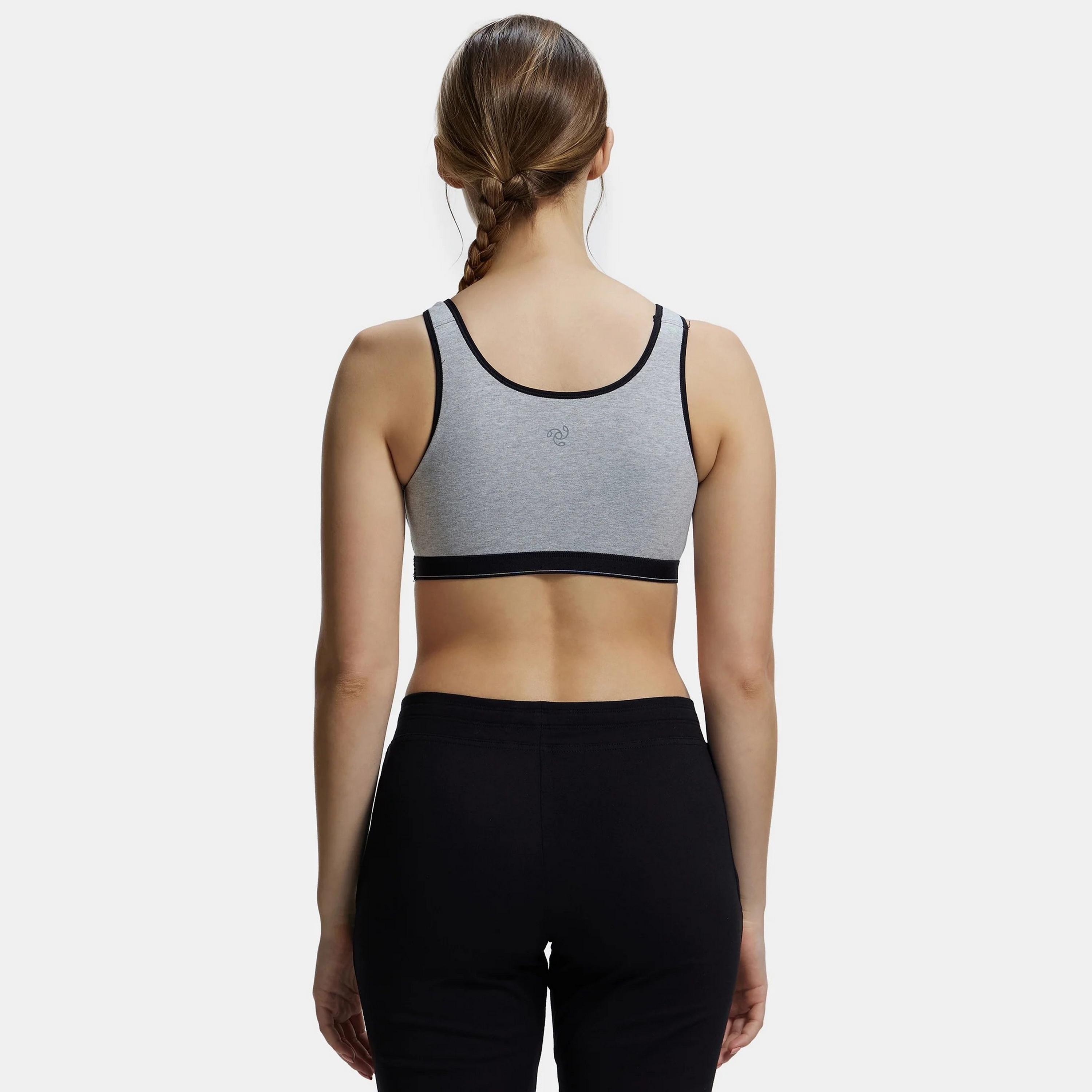 Jockey Plain Non-Padded Non-Wired Women's Sports Bra-sports-women-clothing-sportsbras-image-2