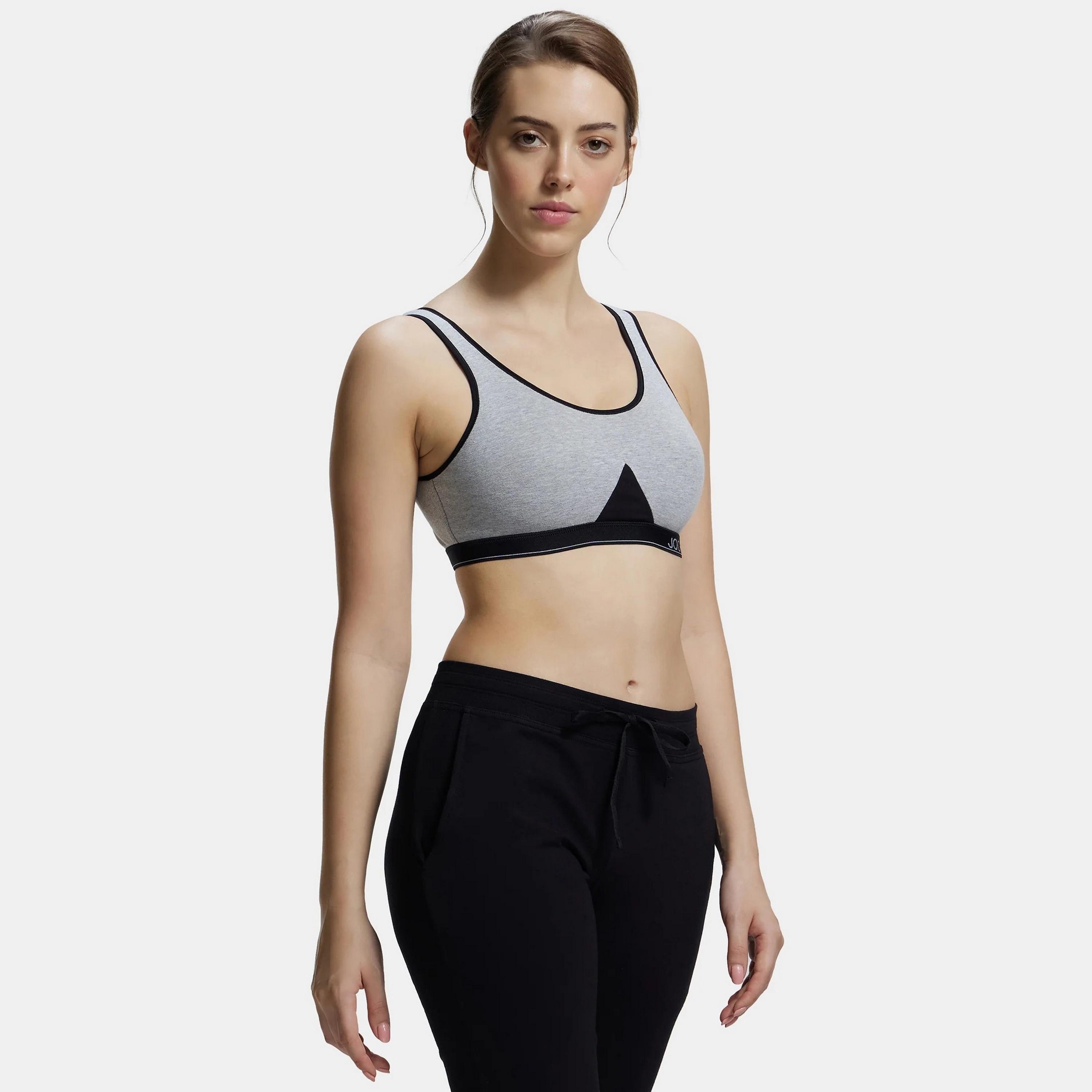 Jockey Plain Non-Padded Non-Wired Women's Sports Bra-sports-women-clothing-sportsbras-image-3