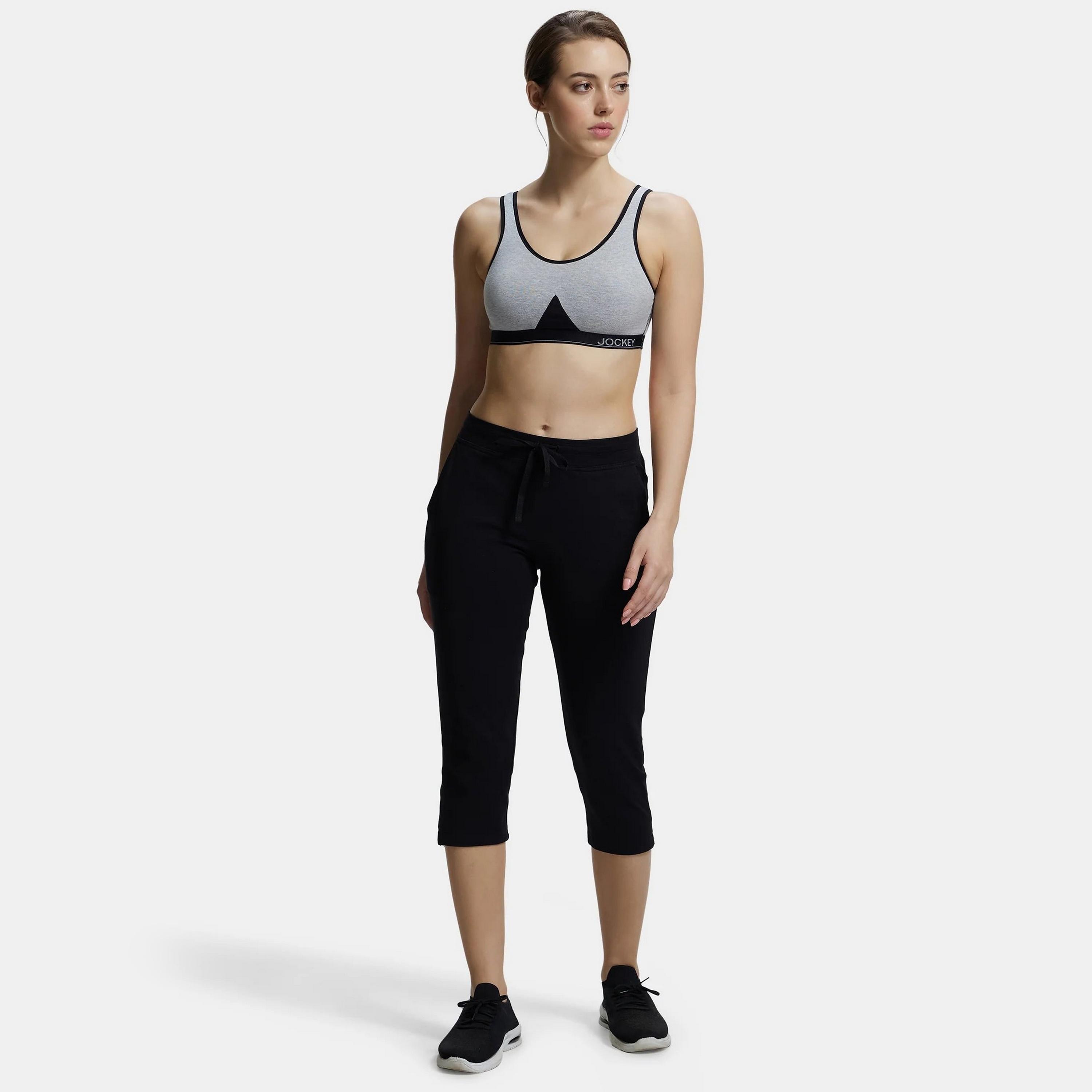 Jockey Plain Non-Padded Non-Wired Women's Sports Bra-sports-women-clothing-sportsbras-image-4