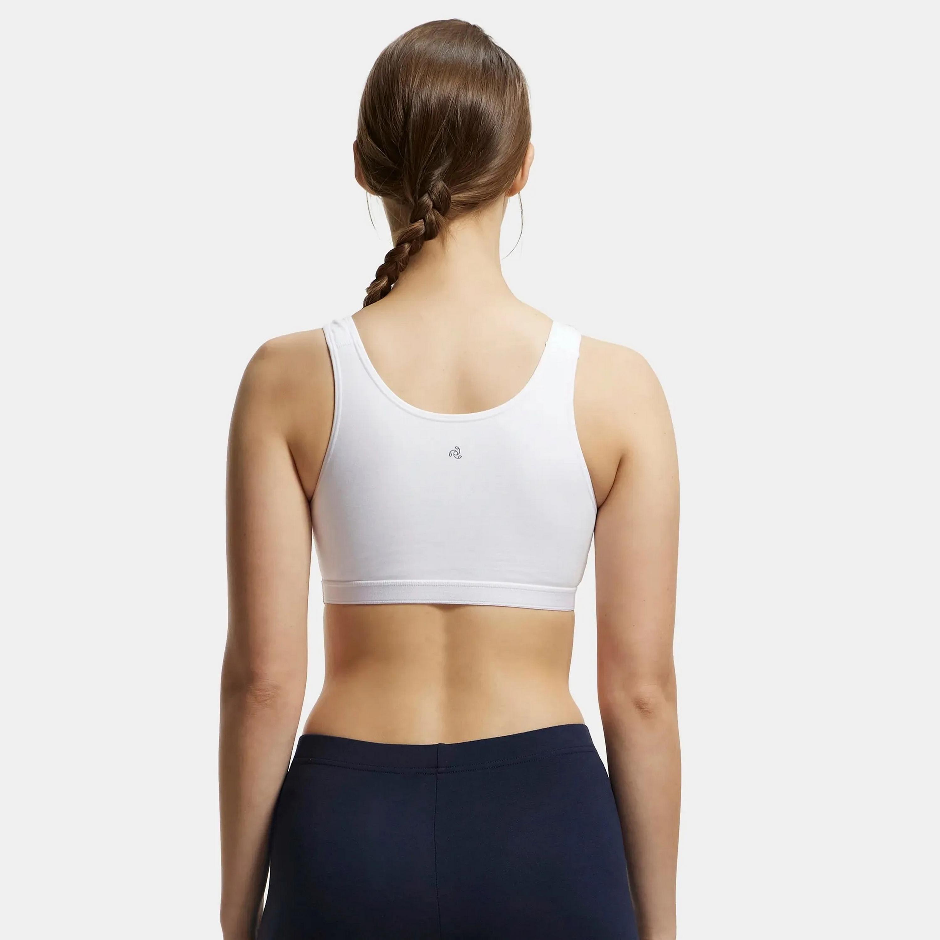 Jockey Plain Non-Padded Non-Wired Women's Sports Bra-women-clothing-sportswearandactivewear-sportsbras-image-2