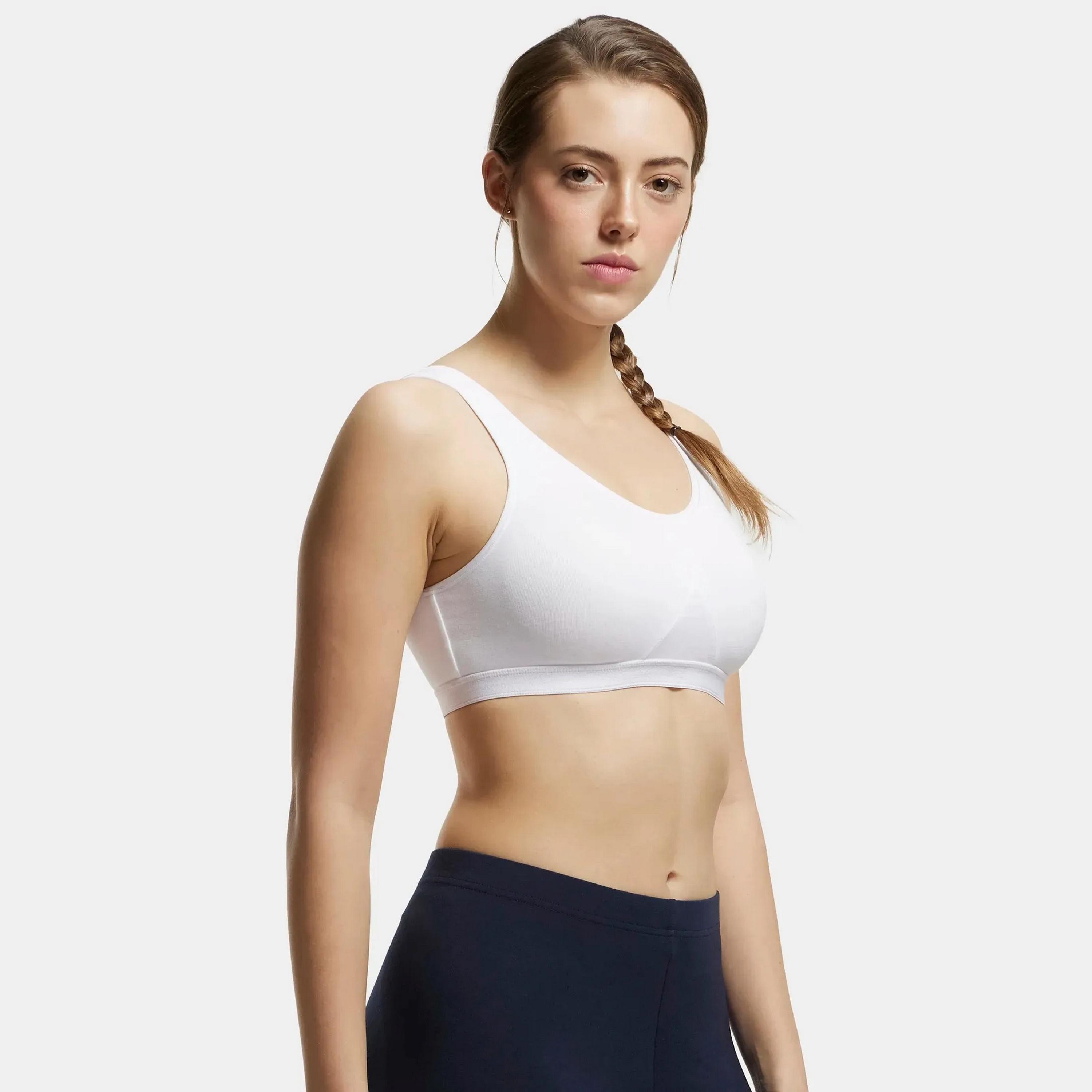 Jockey Plain Non-Padded Non-Wired Women's Sports Bra-women-clothing-sportswearandactivewear-sportsbras-image-3