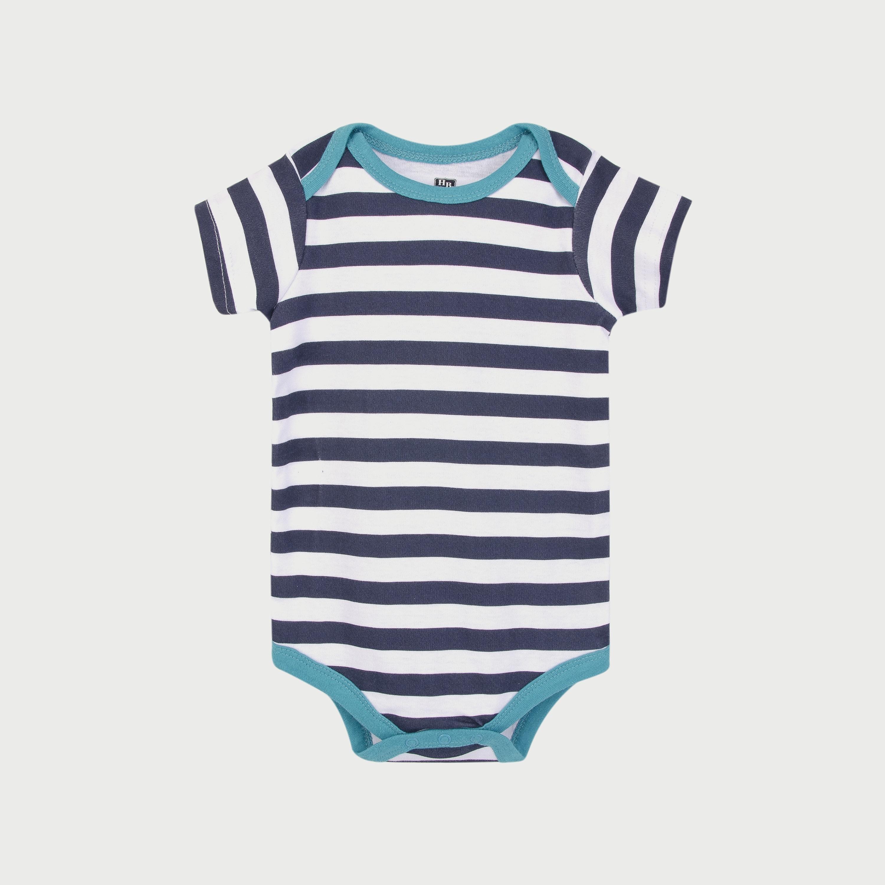 Hudson Baby Bodysuit 3-Piece Set, Short Sleeve, Daddys Boy-baby-boys-clothing-bodysuits-image-4